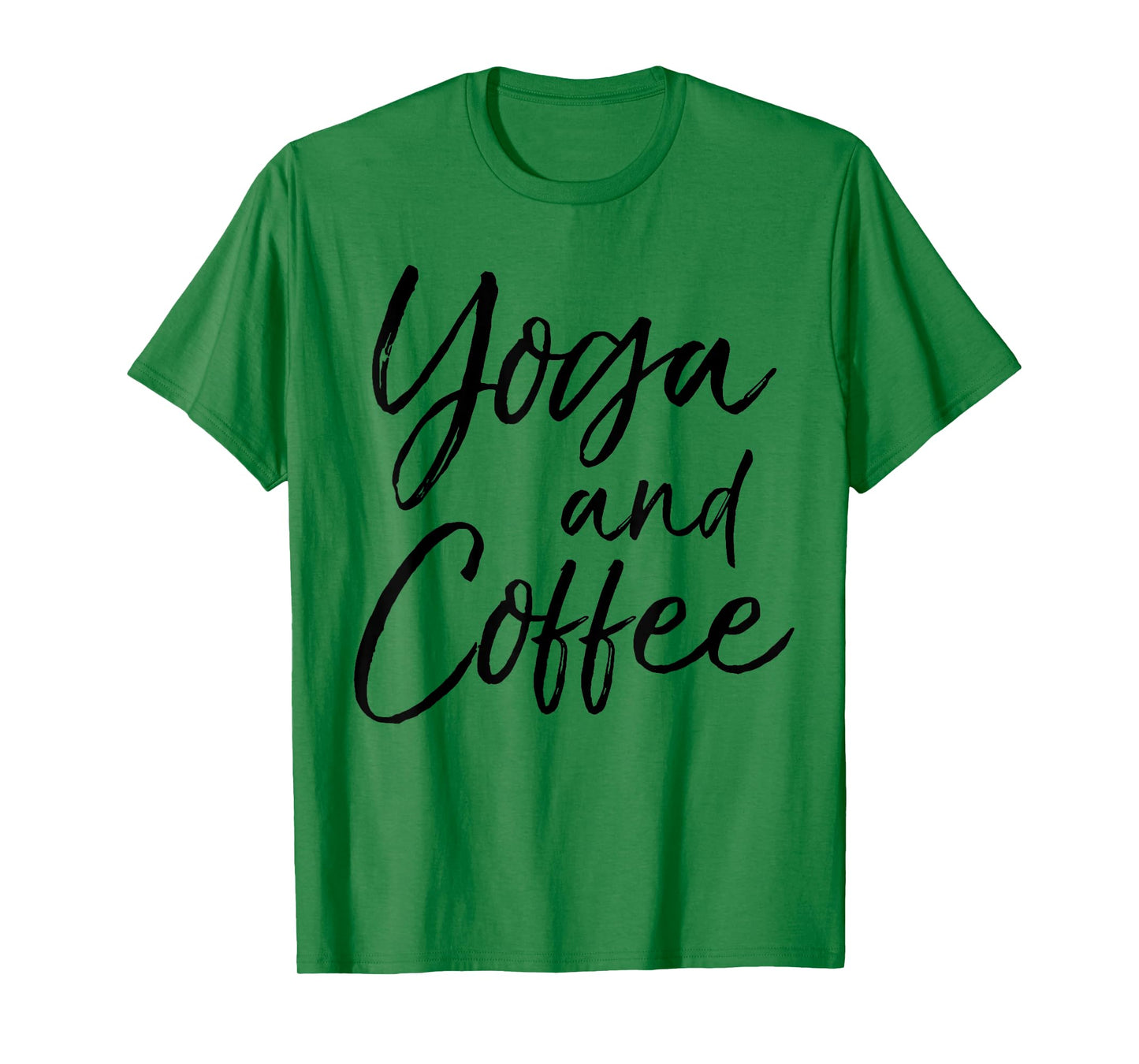 Yoga and Coffee Shirt Funny Caffeine Workout Tee