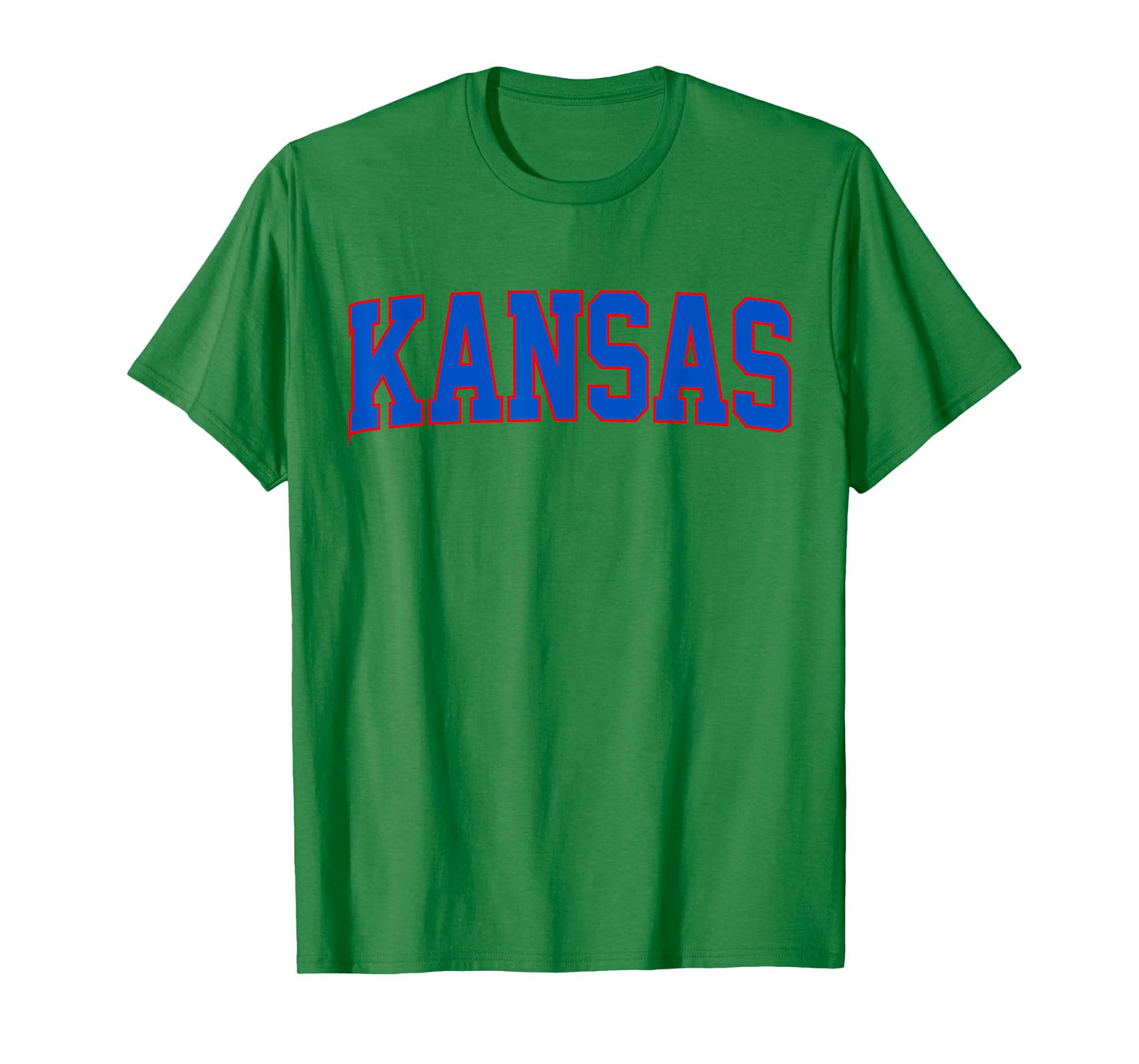 Vintage Kansas Men Retro Blue Kansas Throwback Blue Crimson T-Shirt