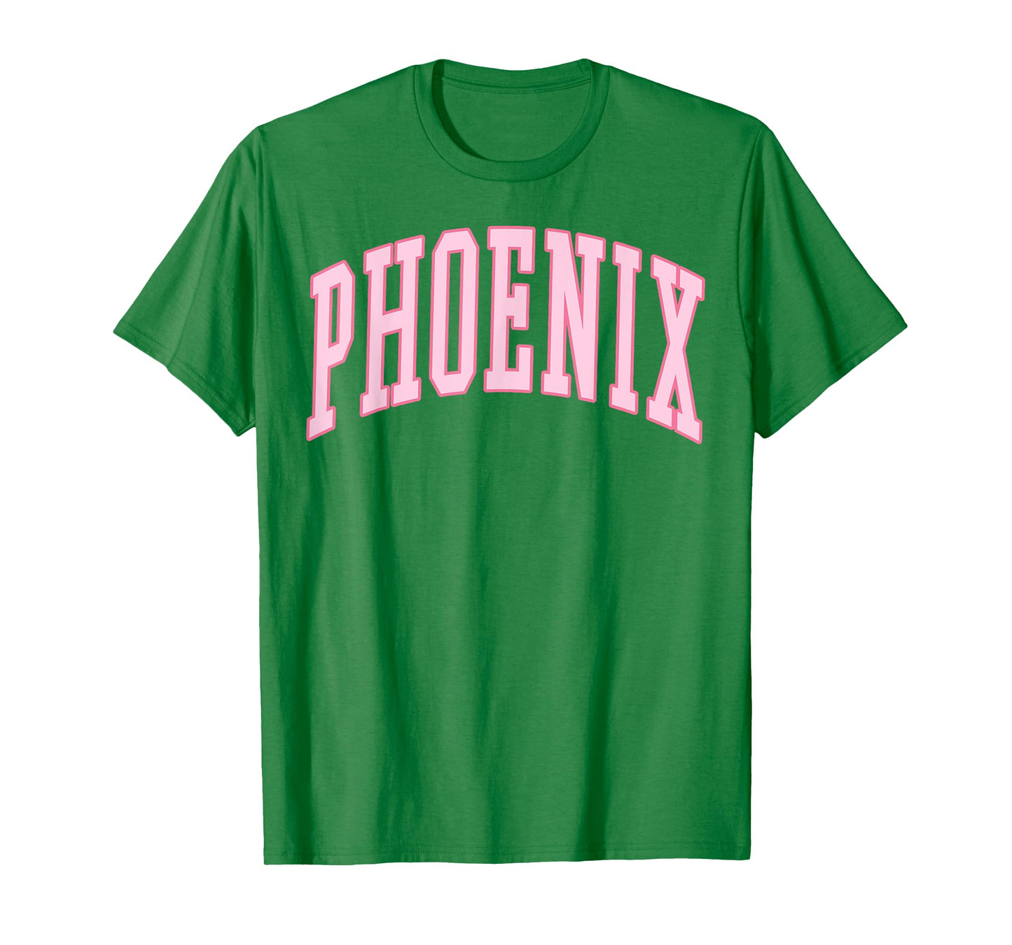 Phoenix Vintage Preppy Varsity Pink Sports T-Shirt