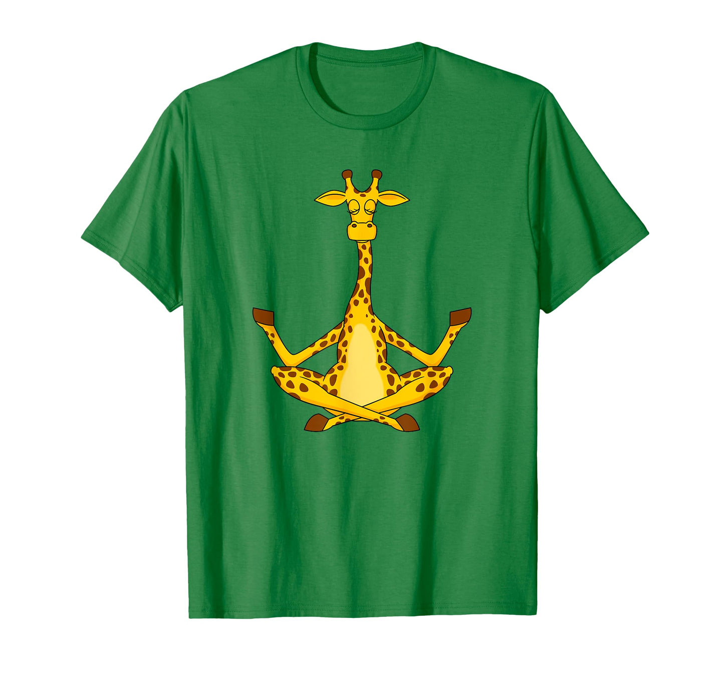 Meditation Giraffe Cartoon Animals Yoga & Fitness Lover T-Shirt