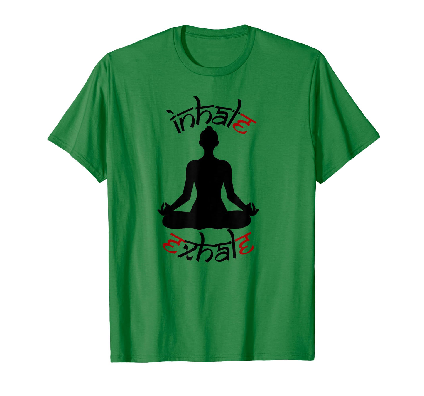 Yoga Meditation Pose Inhale Exhale Relaxation Rejuvenation T-Shirt