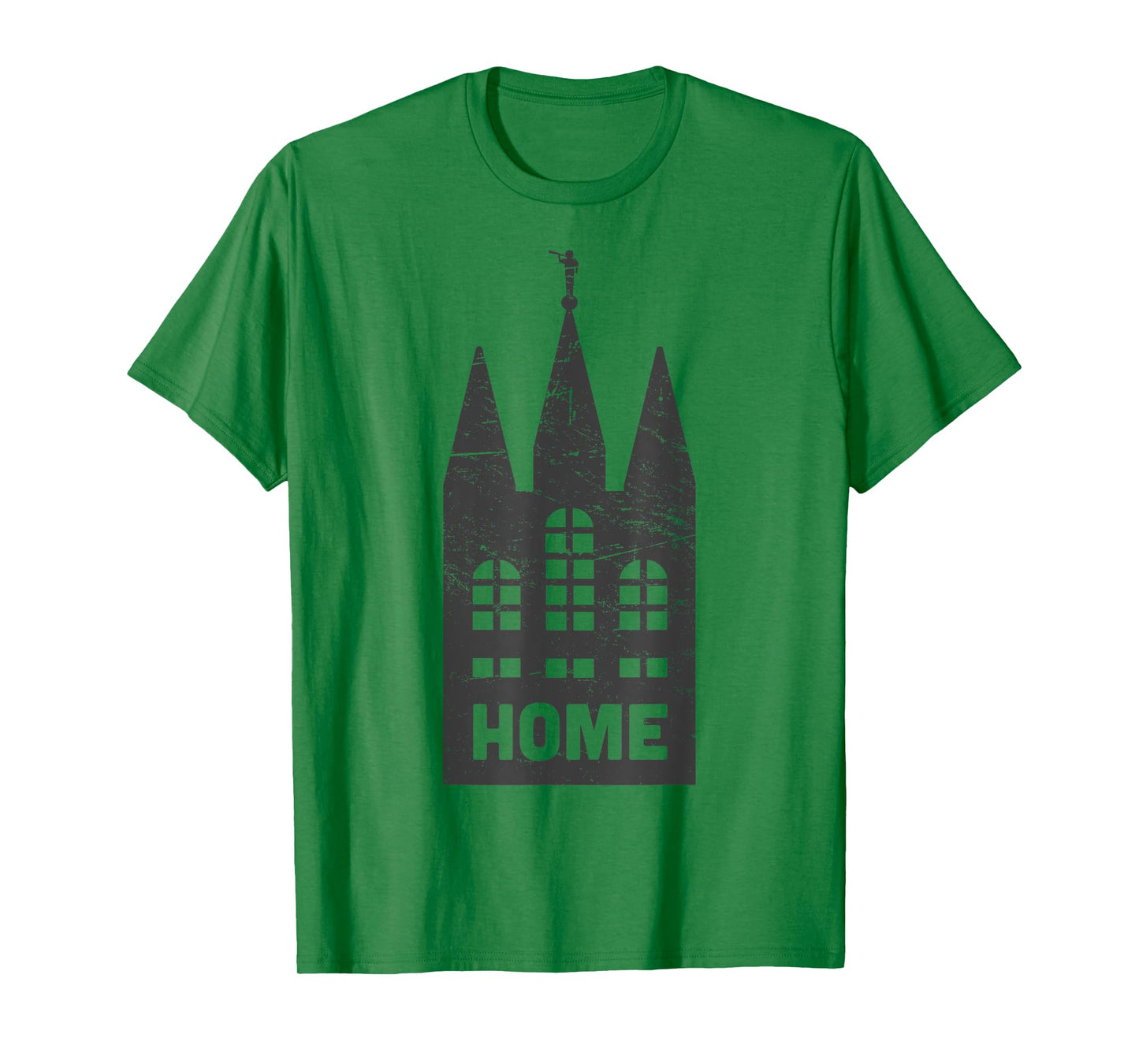 Mormon LDS Temple "Home" Distressed T-Shirt
