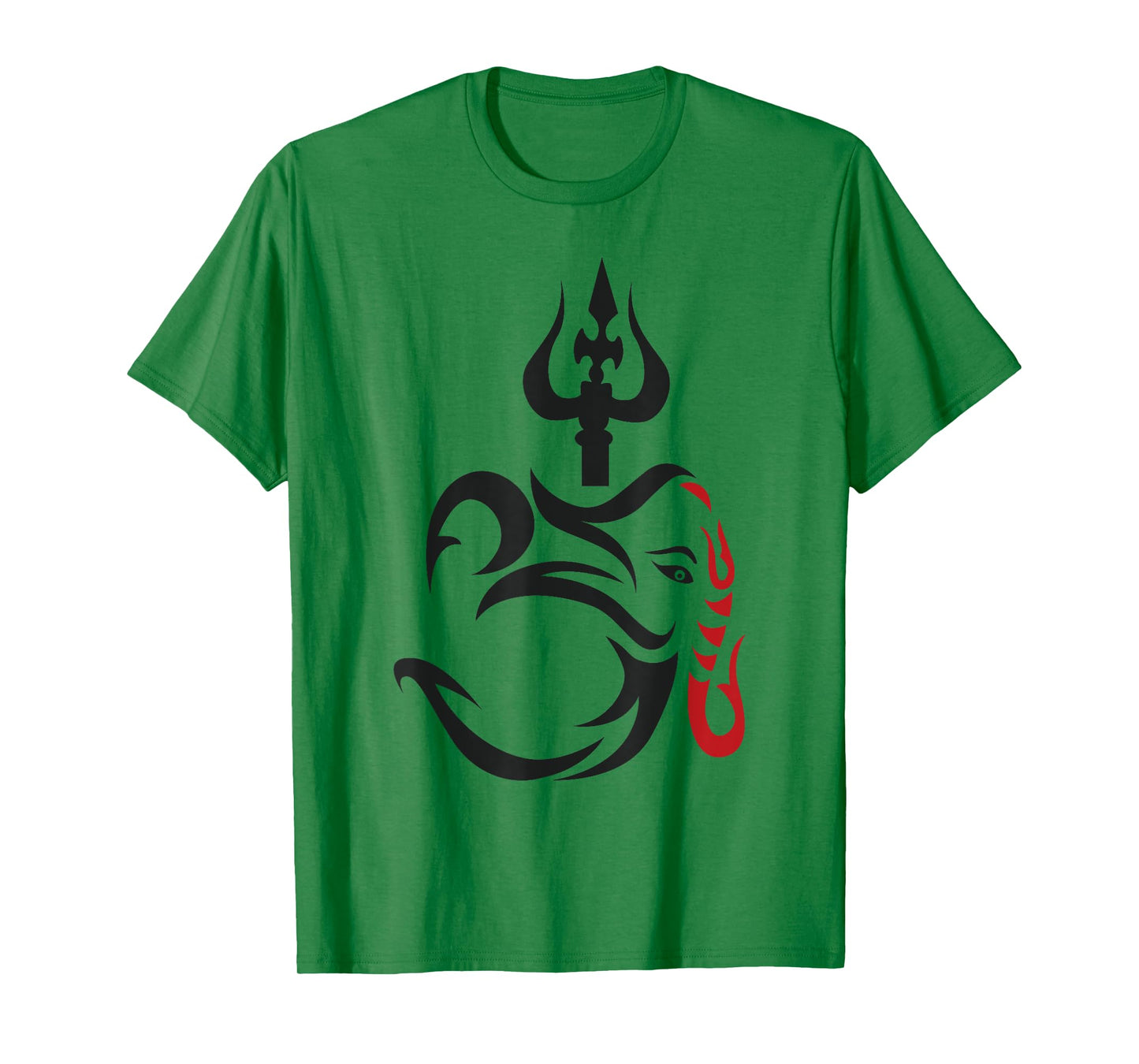 OM-Ganesha And Lord Shiva Divine Trident Trishul T-Shirt T-Shirt