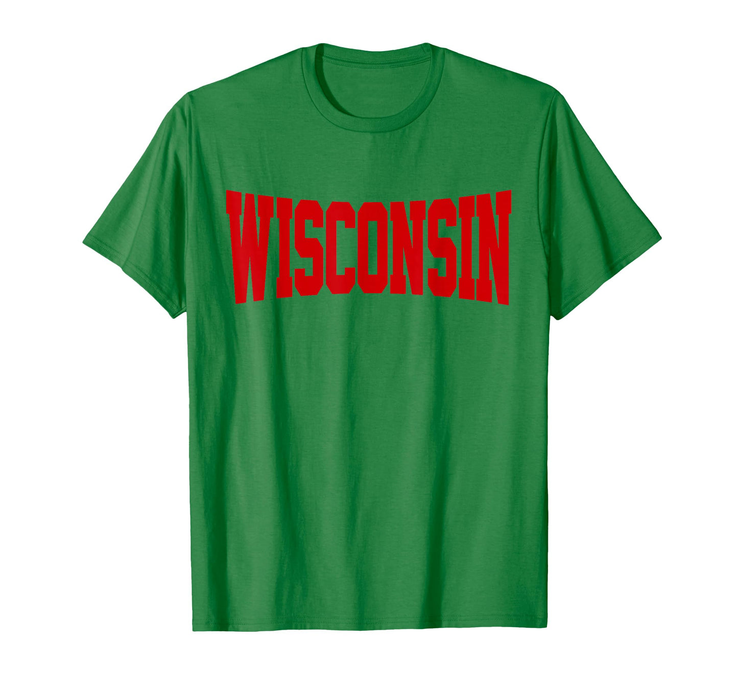 Vintage Wisconsin Mens Wisconsin Womens Red Retro T-Shirt