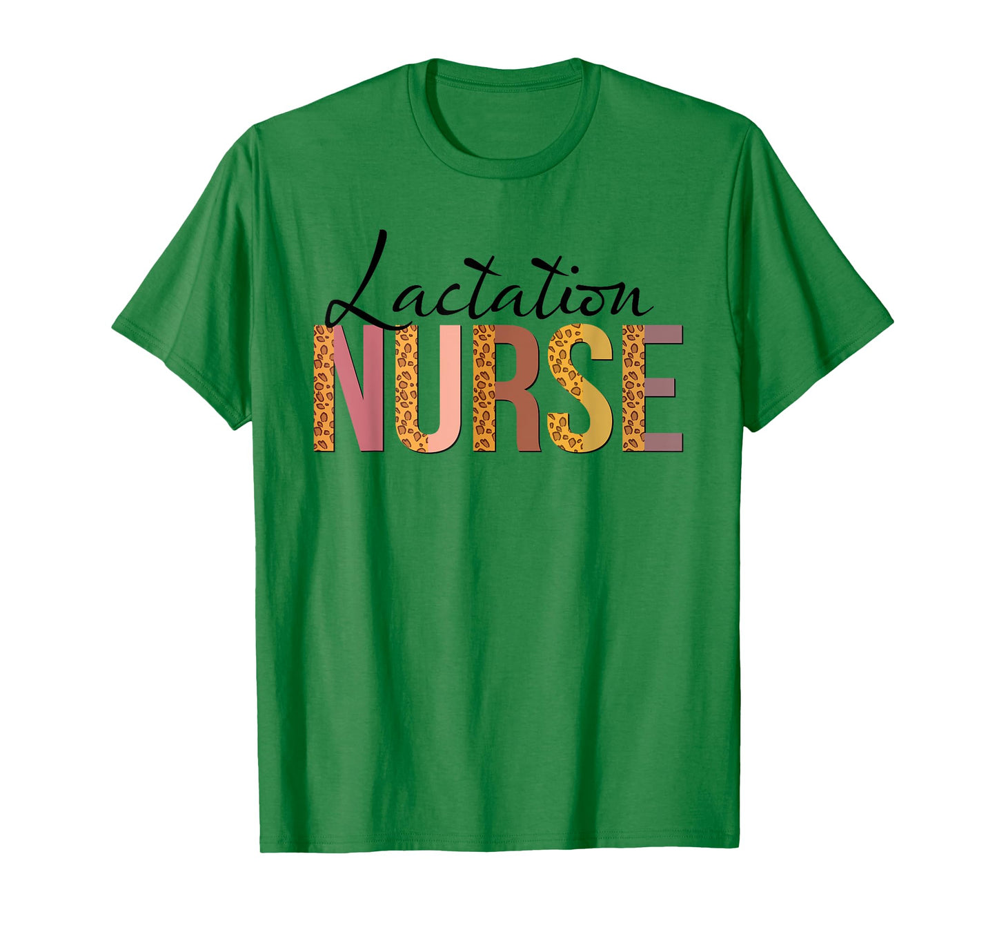 Leopard Lactation Nurse Gifts Womens Nursing Apparel T-Shirt
