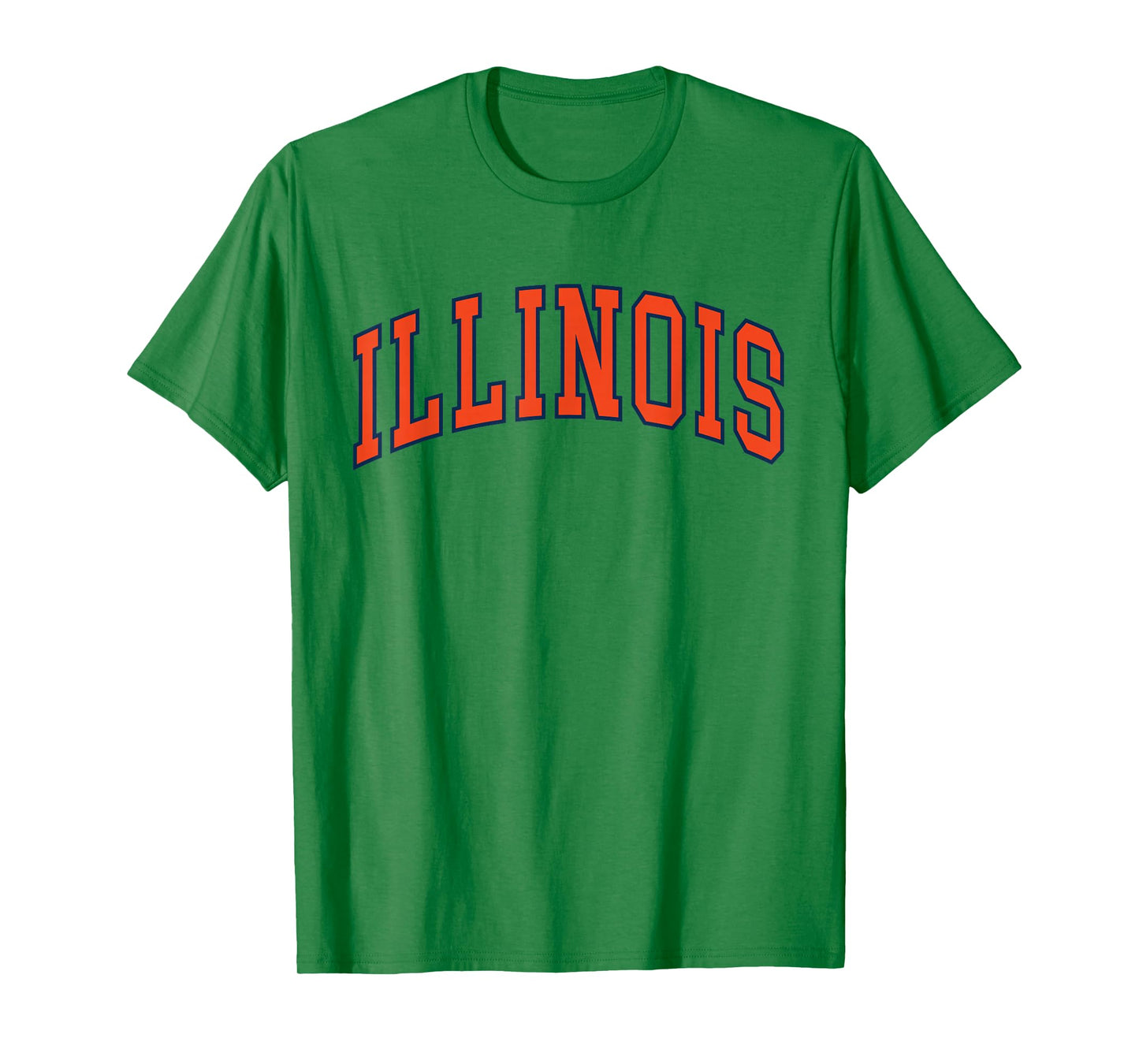 Retro Illinois Orange Tee Vintage Illinois Blue Throwback IL T-Shirt