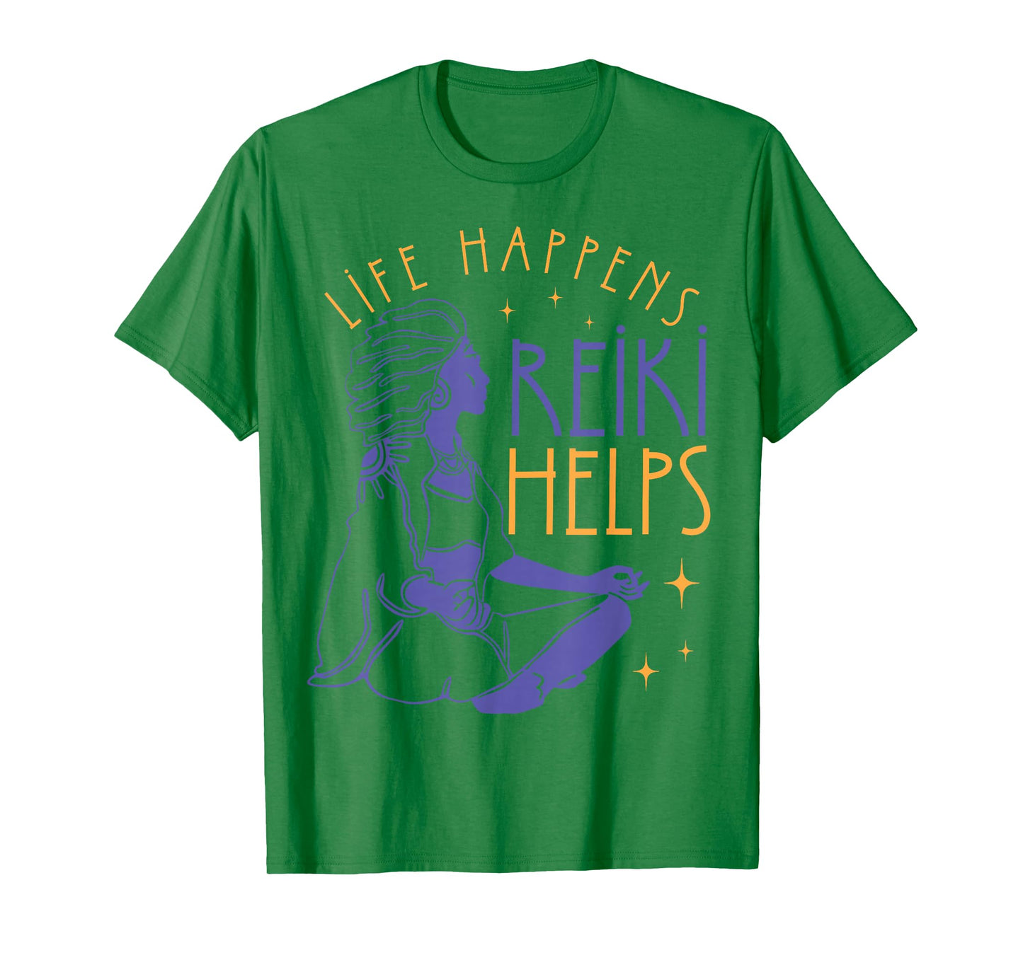Life Happens Reiki Helps Yoga Meditation Spiritual Chakra T-Shirt