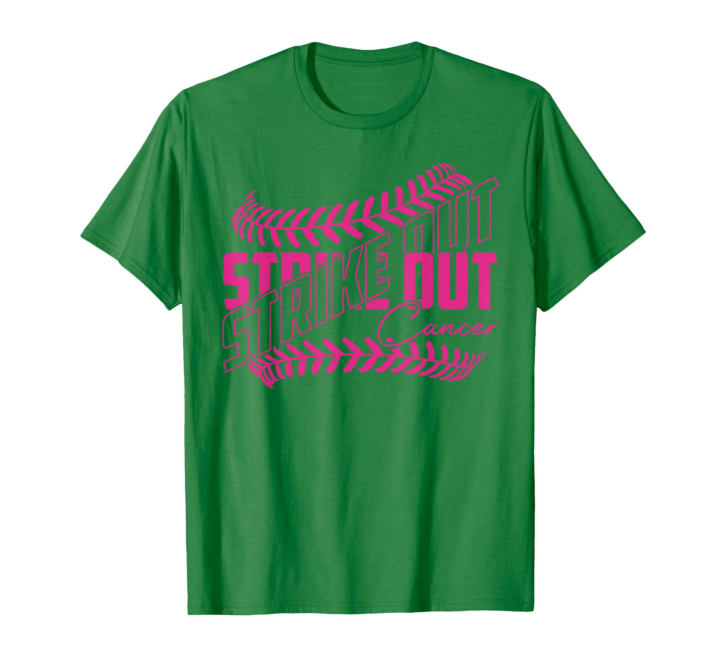 Strike Out Cancer Baseball Softball Breast Cancer Awareness T-Shirt