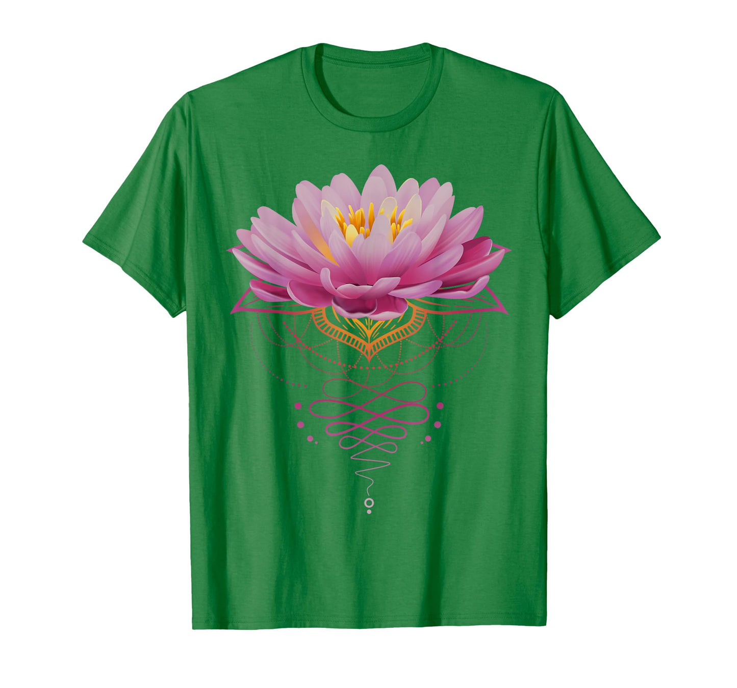 Spiritual Lotus Flower Unalome Zen Meditation Yoga Lovers T-Shirt