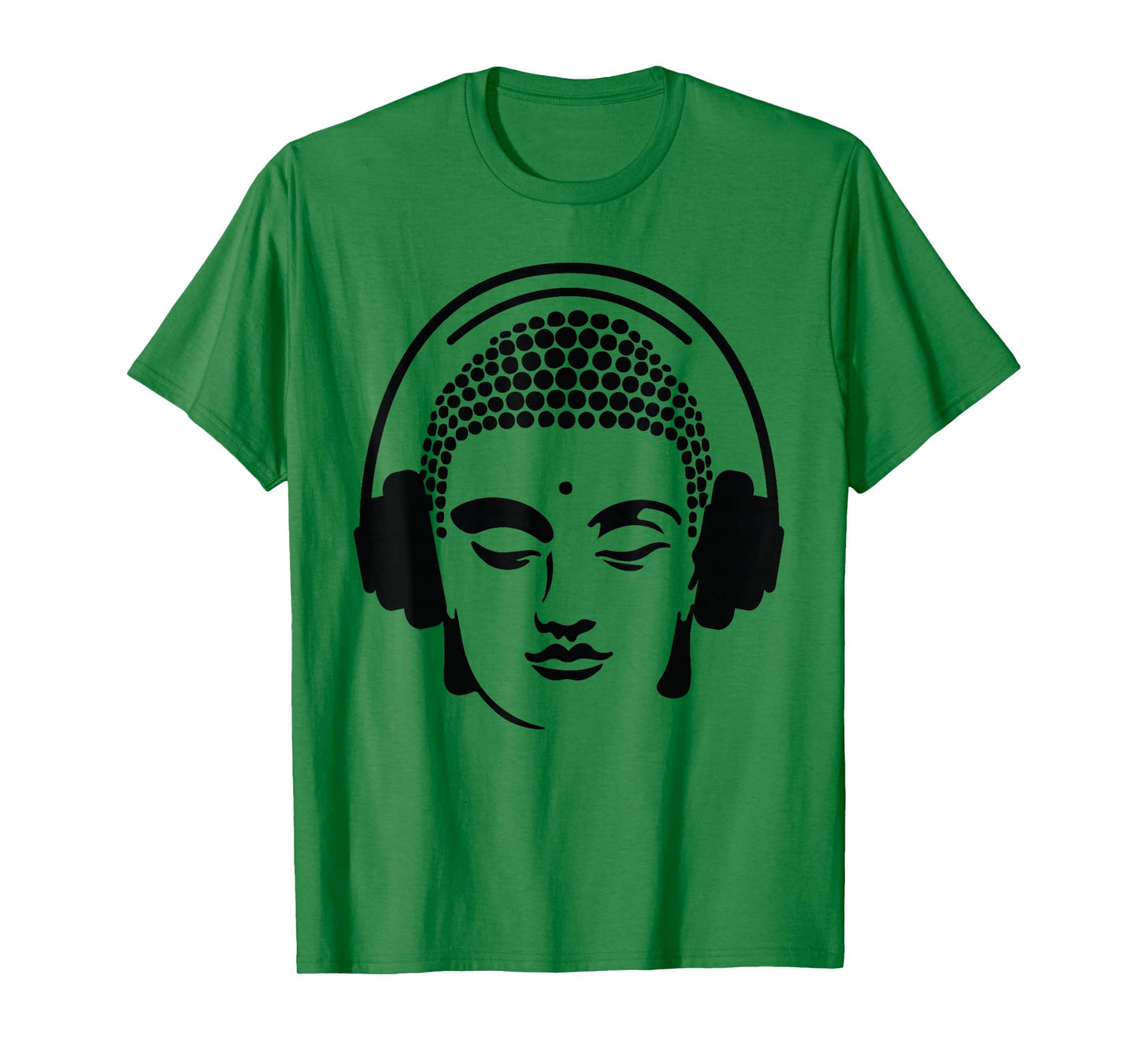 Chilling Buddha with Headphones T-Shirt T-Shirt