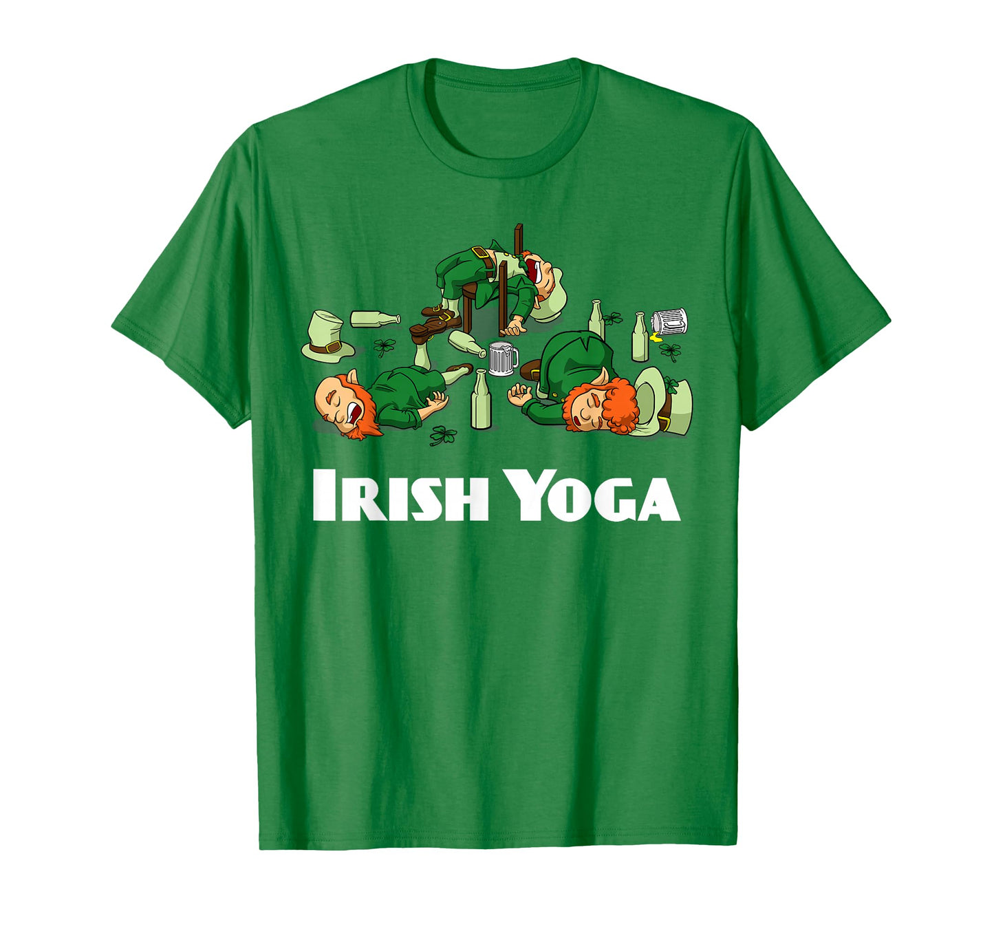 Irish Yoga Funny St. Patrick's Day Leprechaun Matching Group T-Shirt