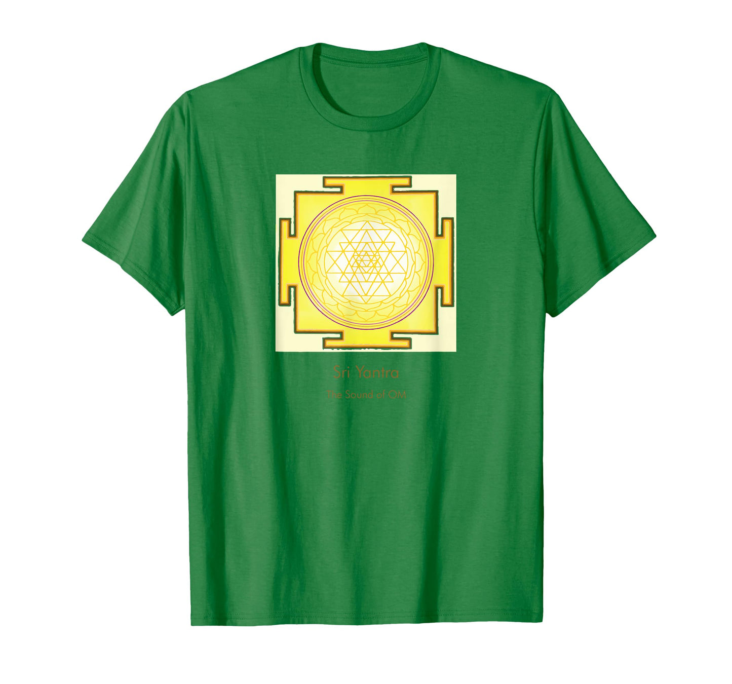 Sacred Geometry Golden Sri Yantra Sound of OM T-Shirt