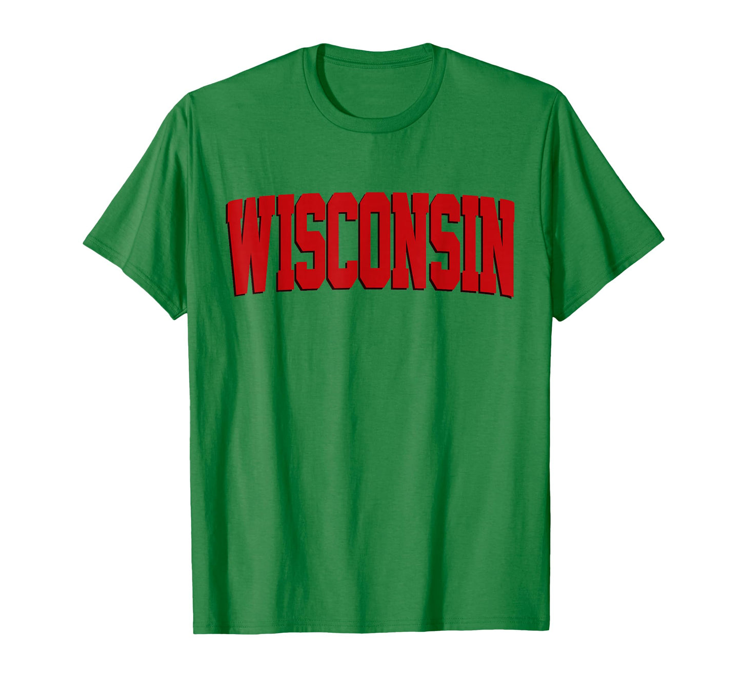 Vintage Wisconsin Mens Wisconsin Womens Red Retro Wisconsin T-Shirt