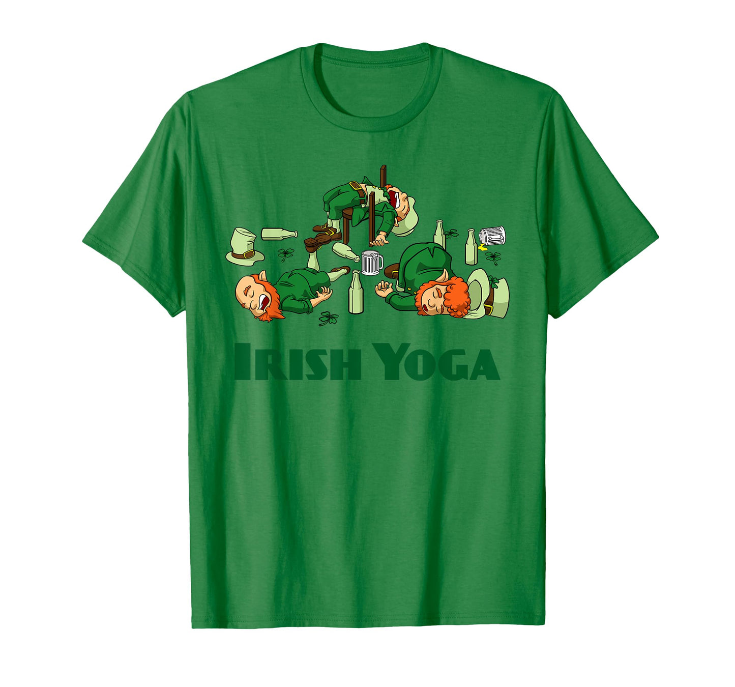 Irish Yoga Funny St. Patrick's Day Party Leprechaun Matching T-Shirt