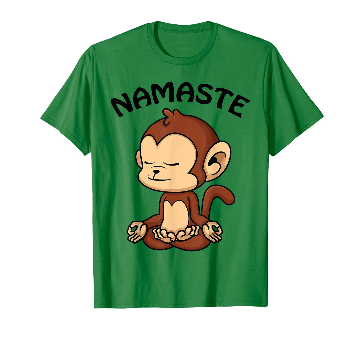 Monkey Yoga Shirt Cute Monkey Lovers Gift Funny Namaste Yoga T-Shirt