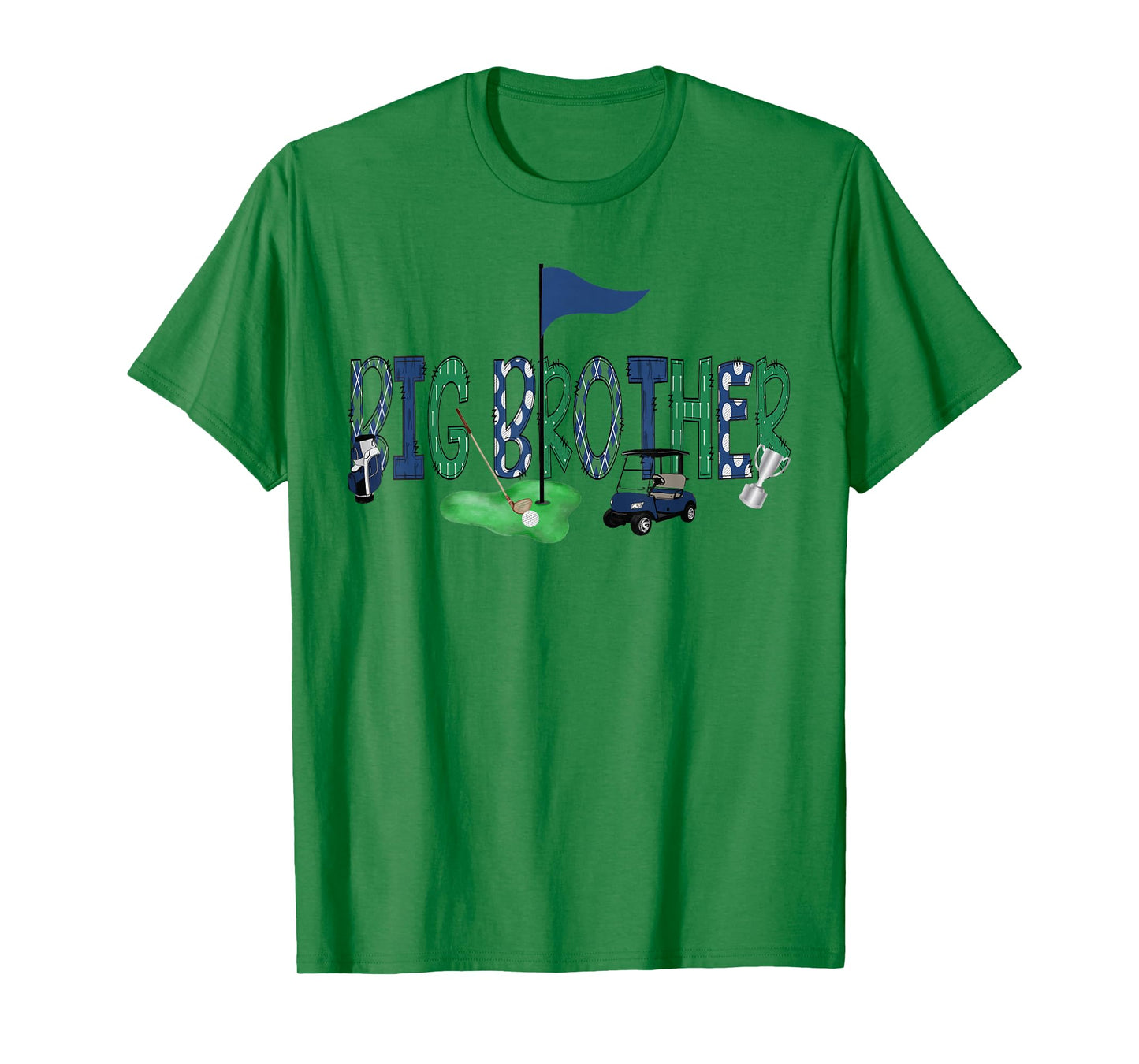 Big Brother Of The Birthday Boy Hole in One Golf Matching T-Shirt