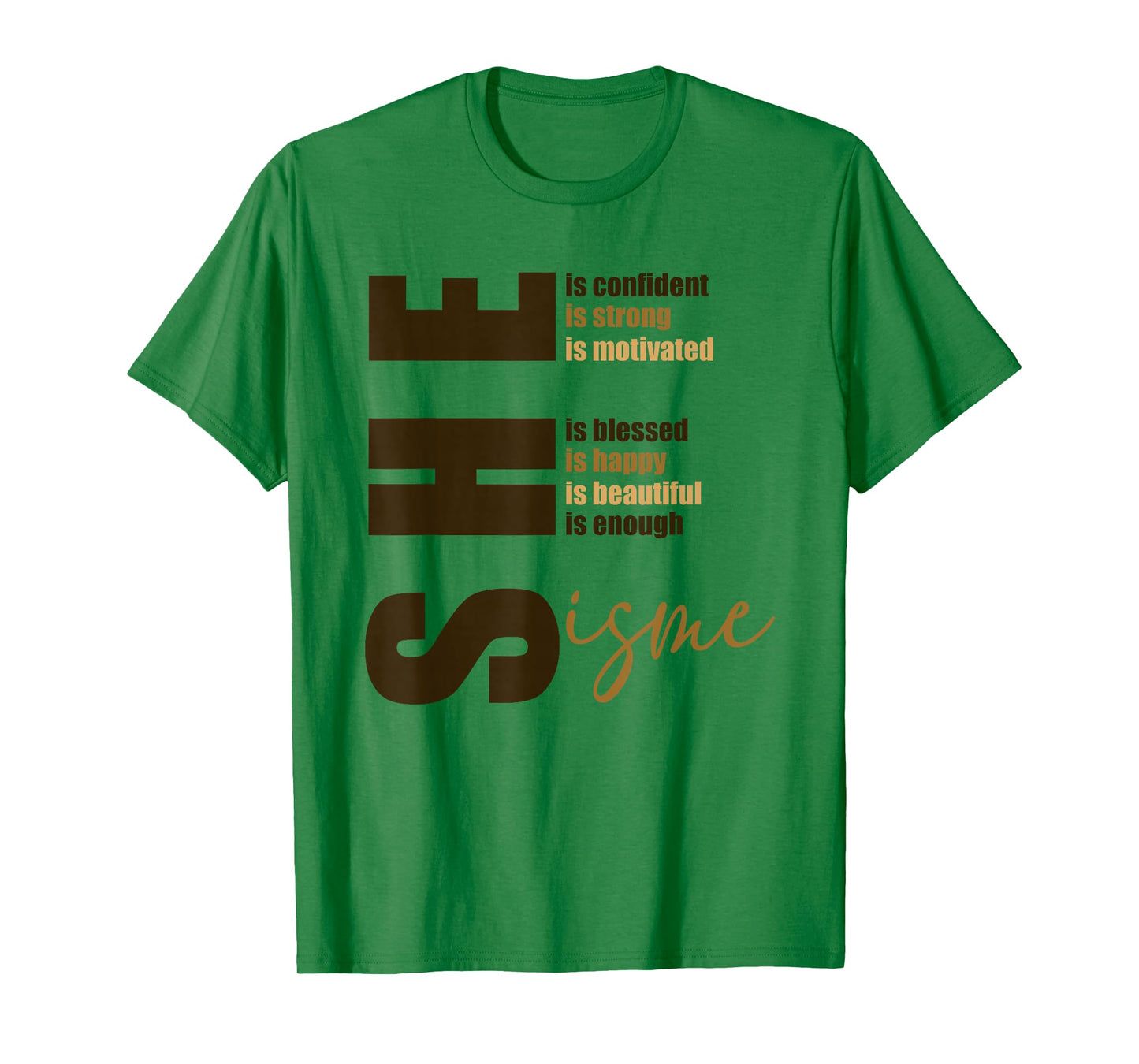 She's Confident educated Melanin Black History Women T-Shirt