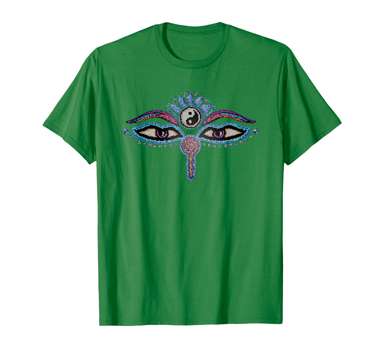 Buddha eyes, buddhism, yin yang, lotus flower, yoga, spirit T-Shirt