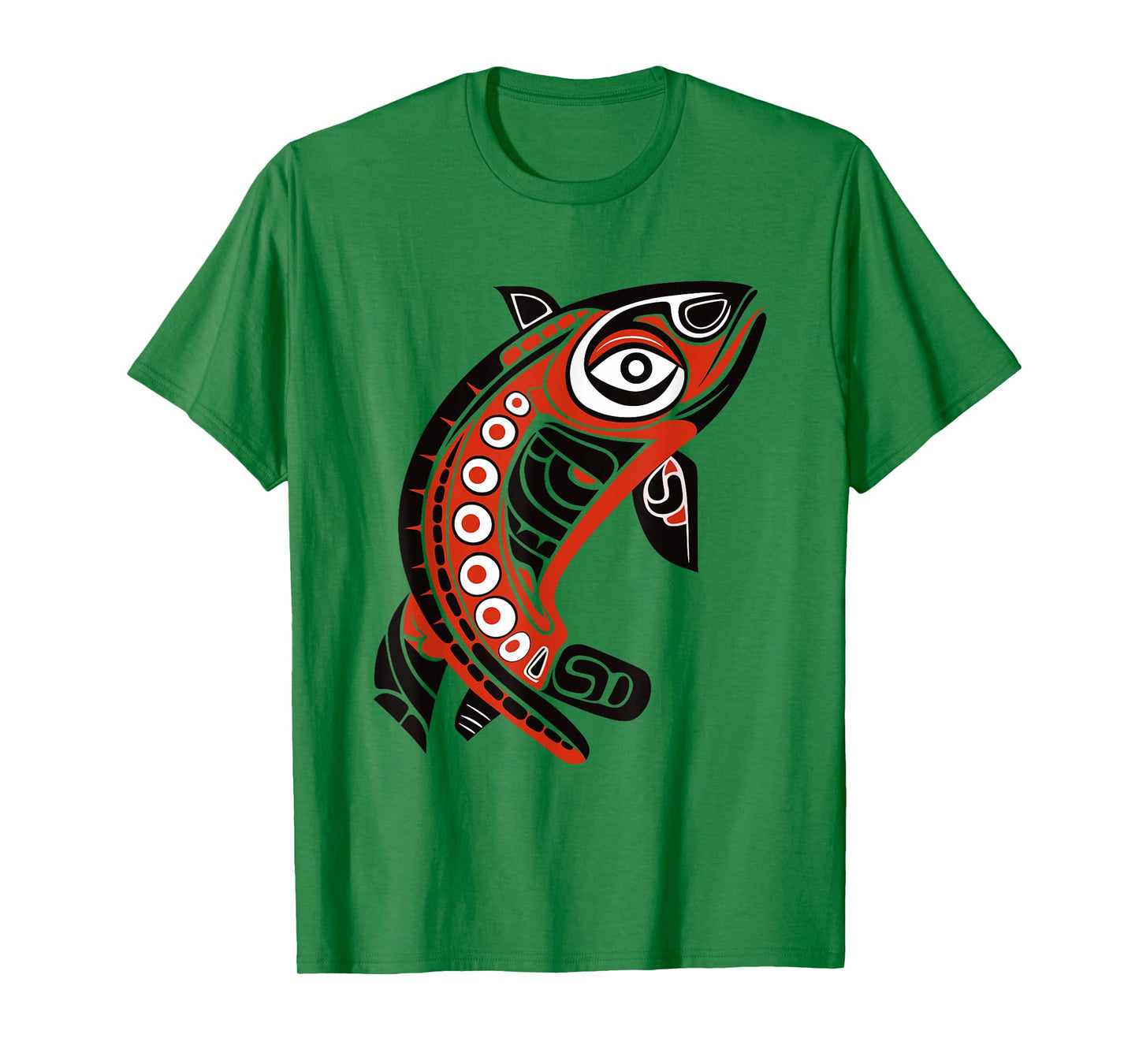 Native American Pacific Northwest Coast Art Tribal Salmon T-Shirt