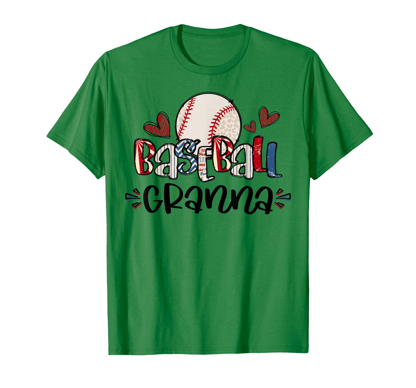Baseball Granna Heart Proud Baseball Granna T-Shirt