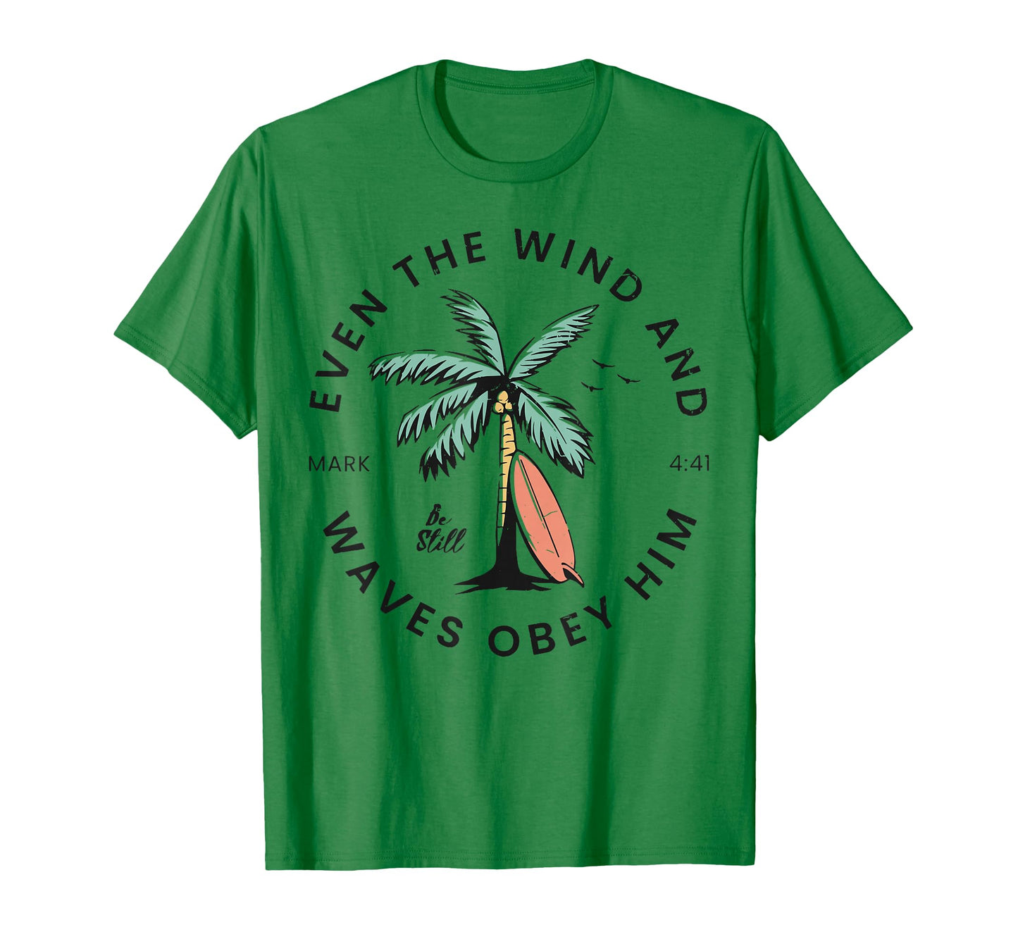 Retro Event The Wind And The Waves Christian Bible Beach T-Shirt