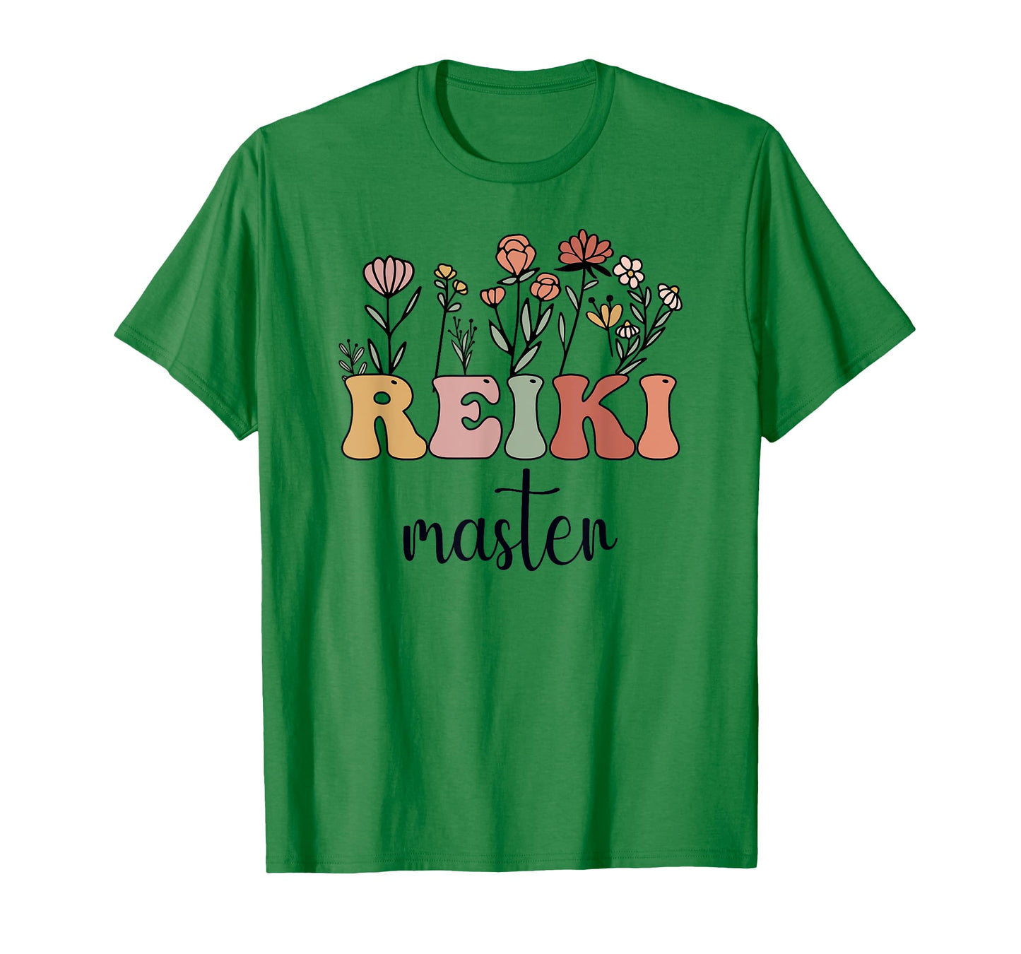Reiki Master Wildflower Groovy Women T-Shirt