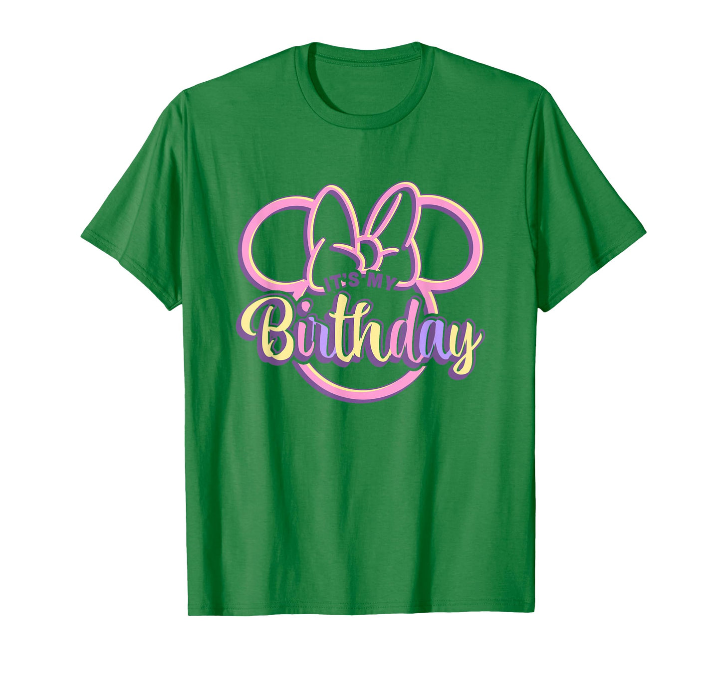 Disney Minnie Mouse It's My Birthday Retro Minnie Ears Logo T-Shirt