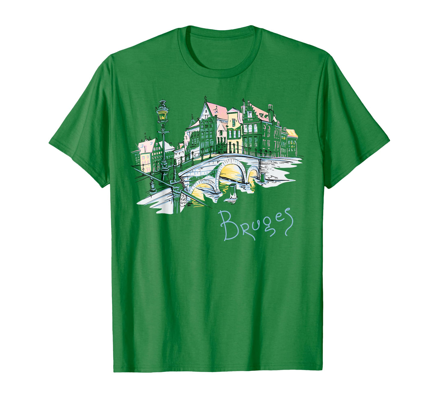 Travel Europe Belgium Bruges Family Vacation Souvenir Tee T-Shirt