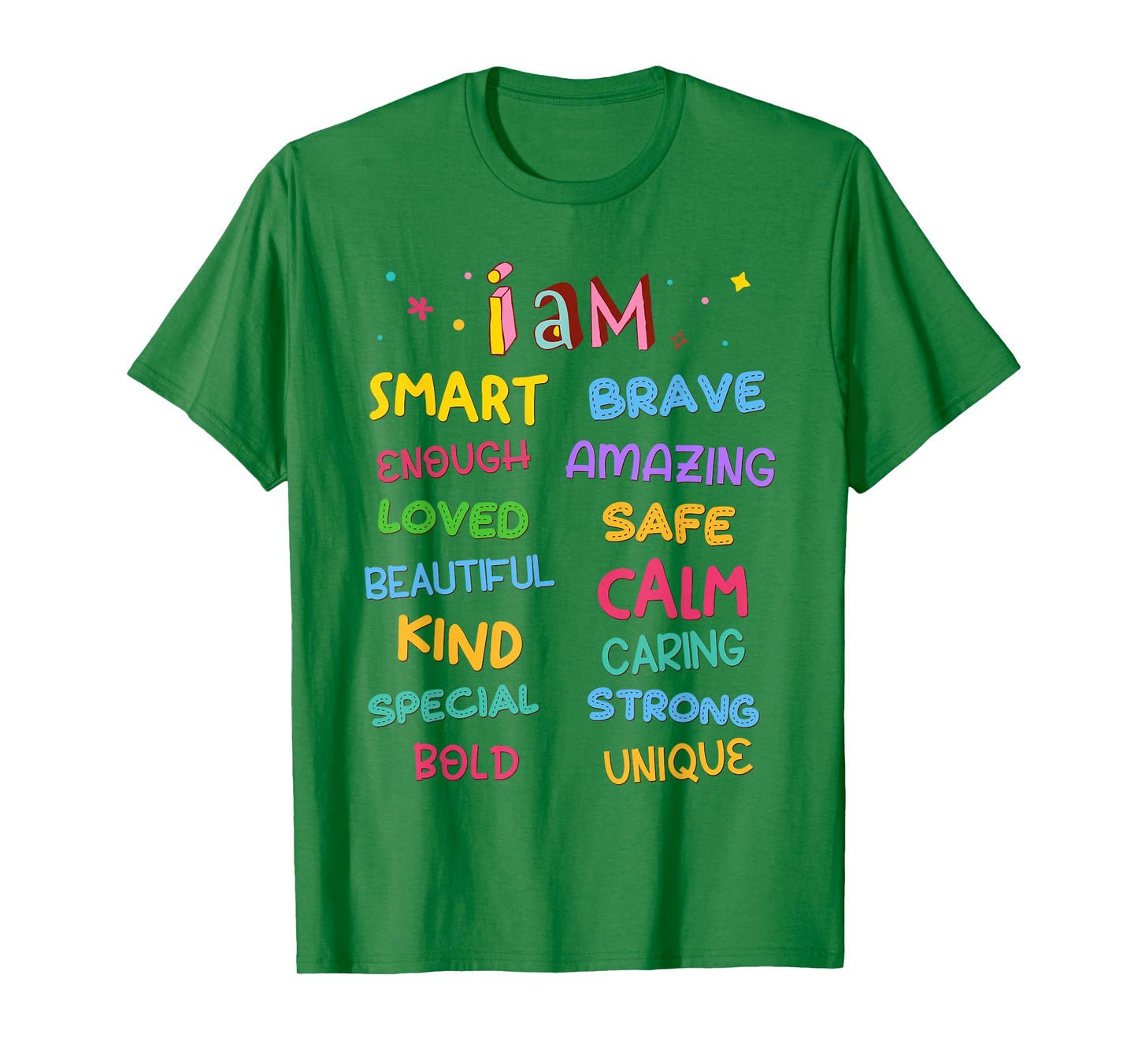 I Am Daily Affirmation Colorful Christian Kids Toddler Girls T-Shirt