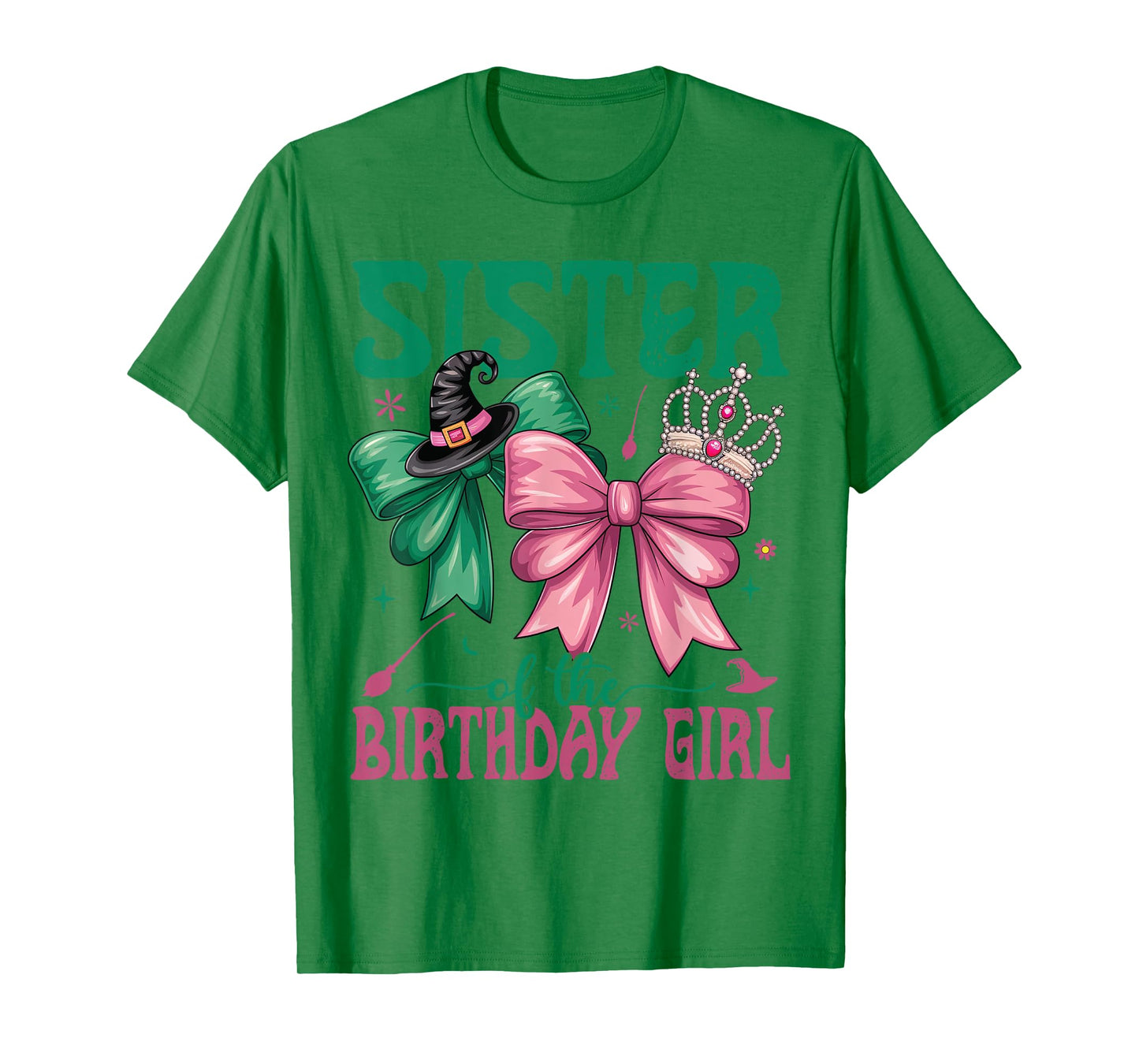 Sister Of The Birthday Girl Matching Witch Family Bday Party T-Shirt