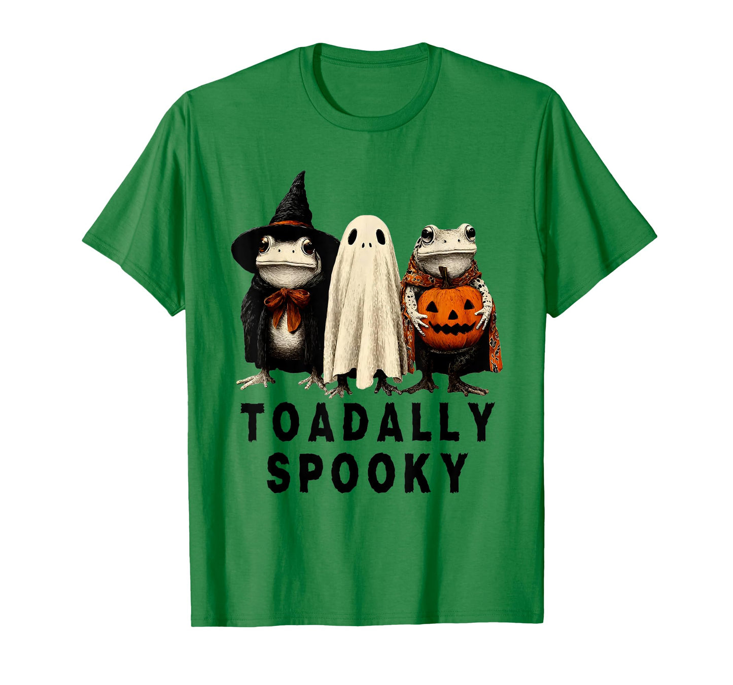 Toad-Ally Spooky Funny Frog Ghost Halloween T-Shirt