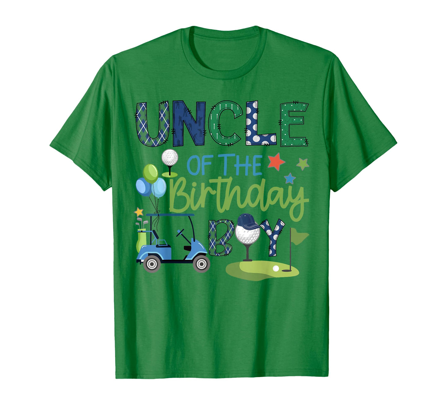 Uncle Of The Birthday Boy Hole in One Golf Sport T-Shirt