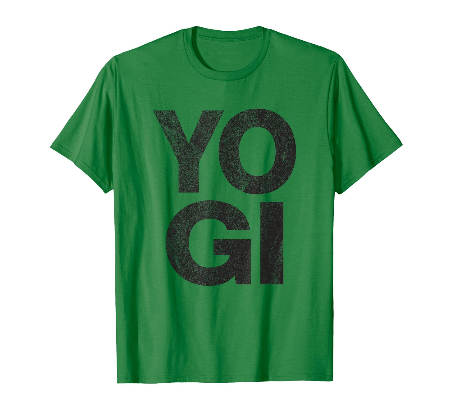 YOGI - distressed retro yoga lover workout gym exercise zen T-Shirt