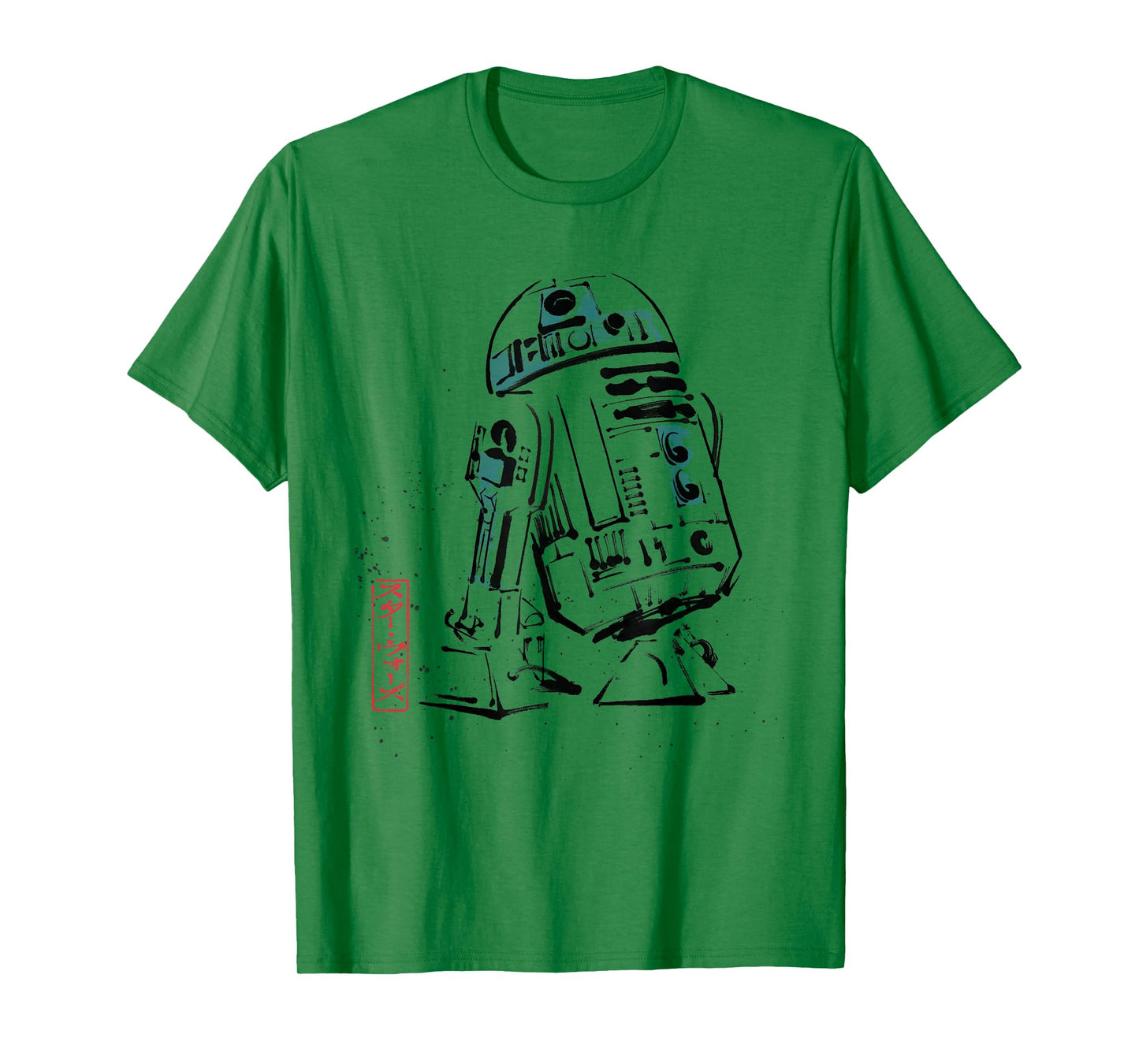 Star Wars R2-D2 Japan Sumi-e Ink Wash Painting Style T-Shirt
