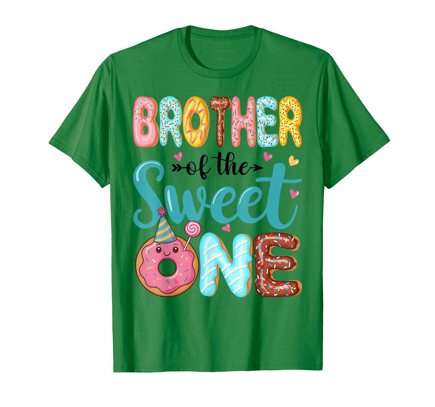 Brother Of The Sweet One 1st Birthday Girl Donut Party T-Shirt
