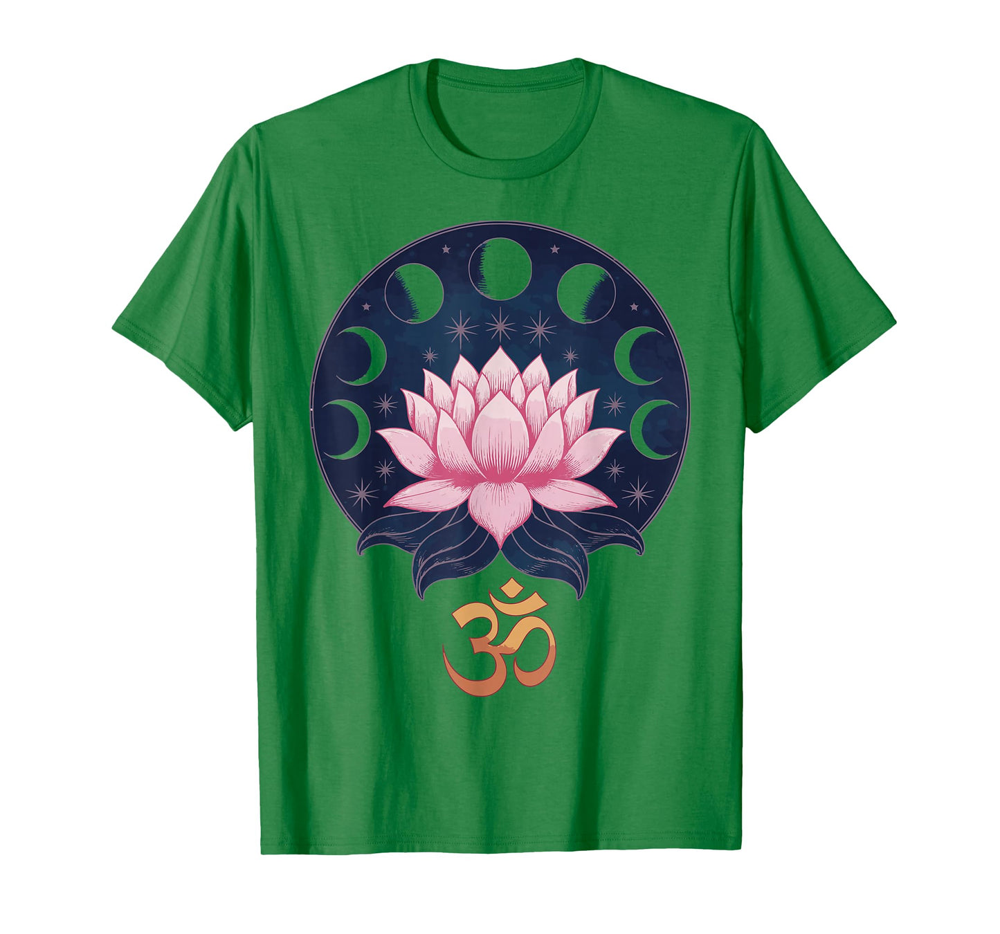 Lotus Flower Moon Phases Zen Yoga Lover Spiritual People T-Shirt