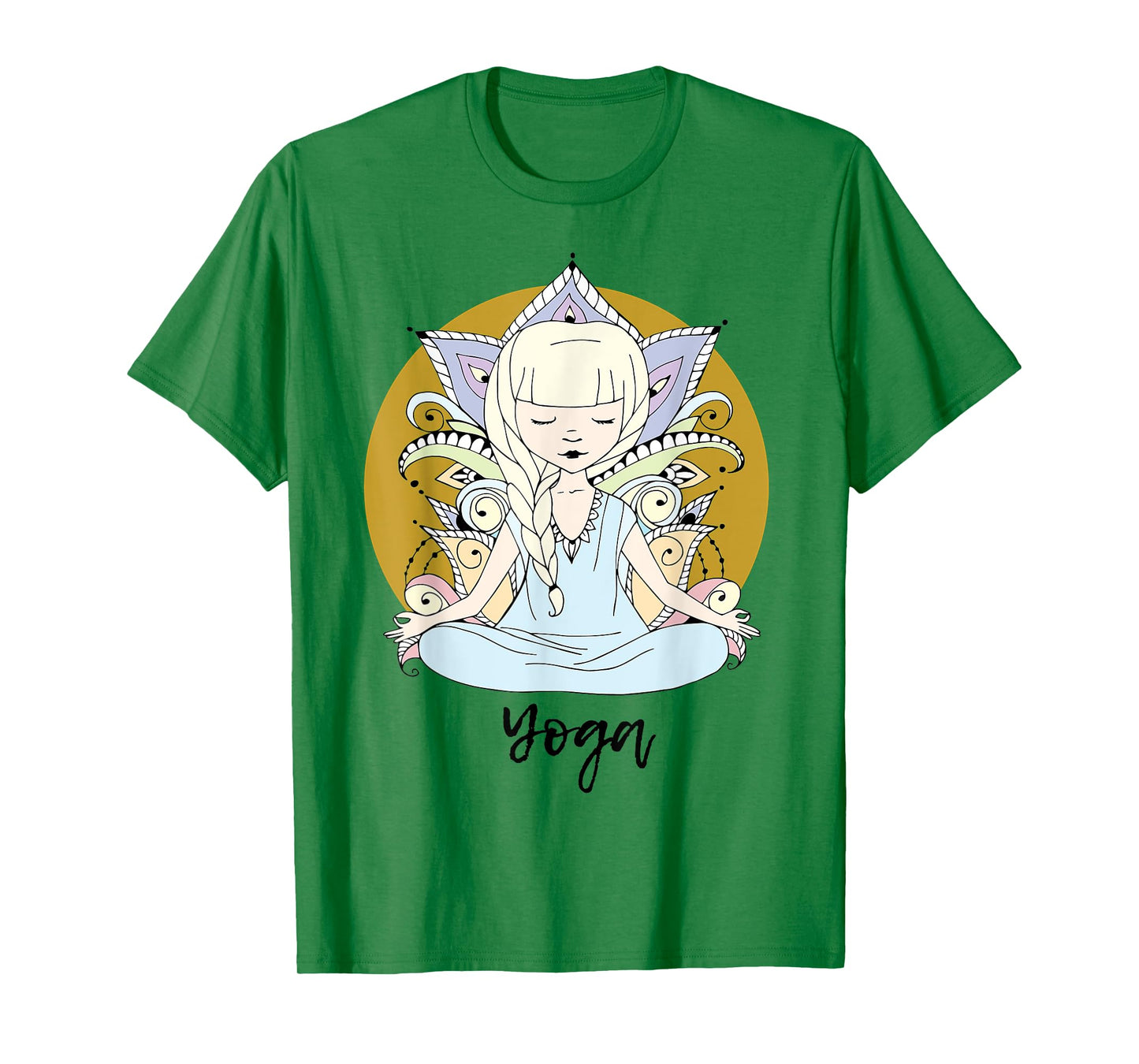 Kundalini Yoga Shirt for Girls Woman With Yogi Sun Flower