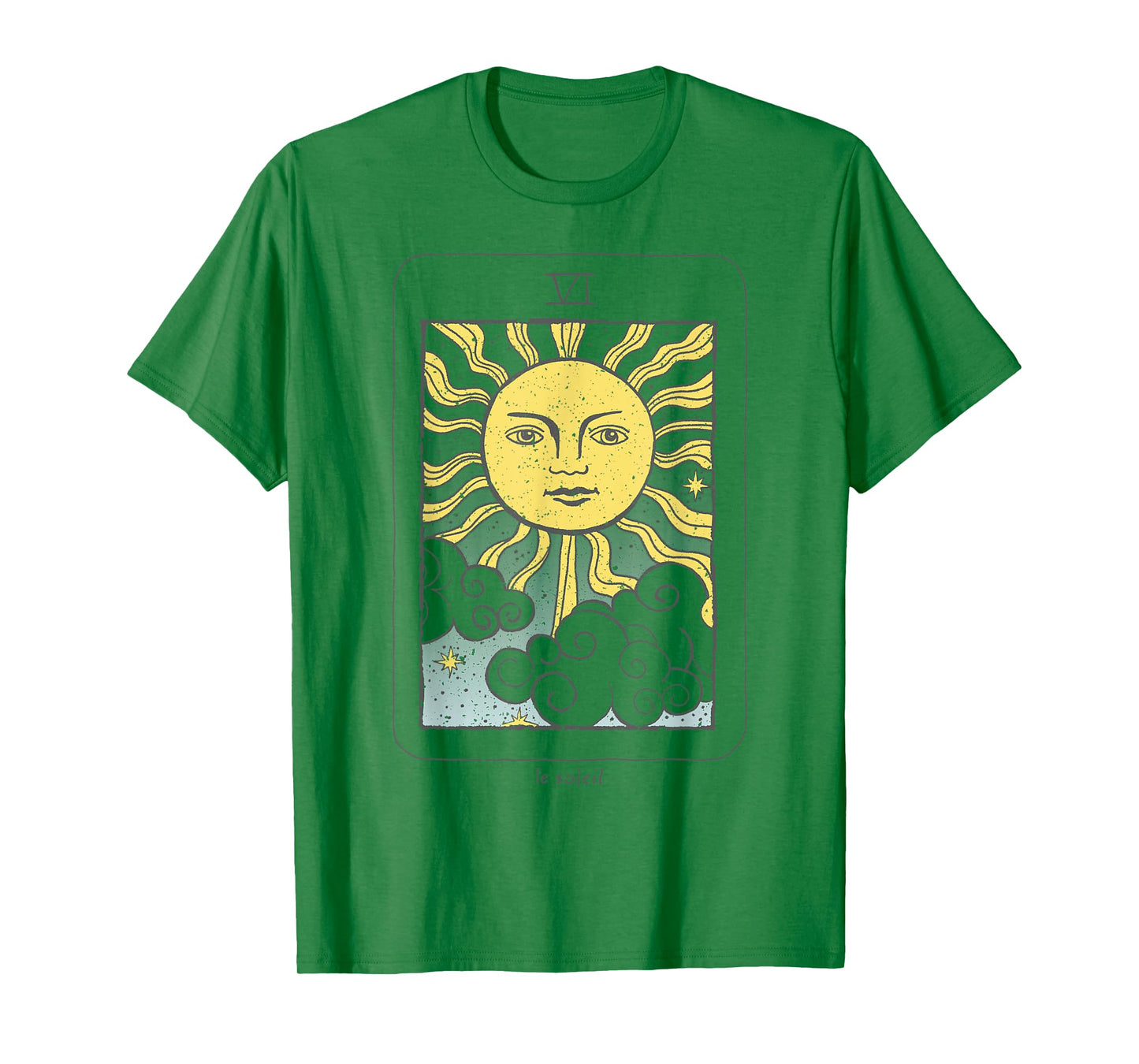 Trendy Le Soleil Sun Clouds Tarot Card T-Shirt