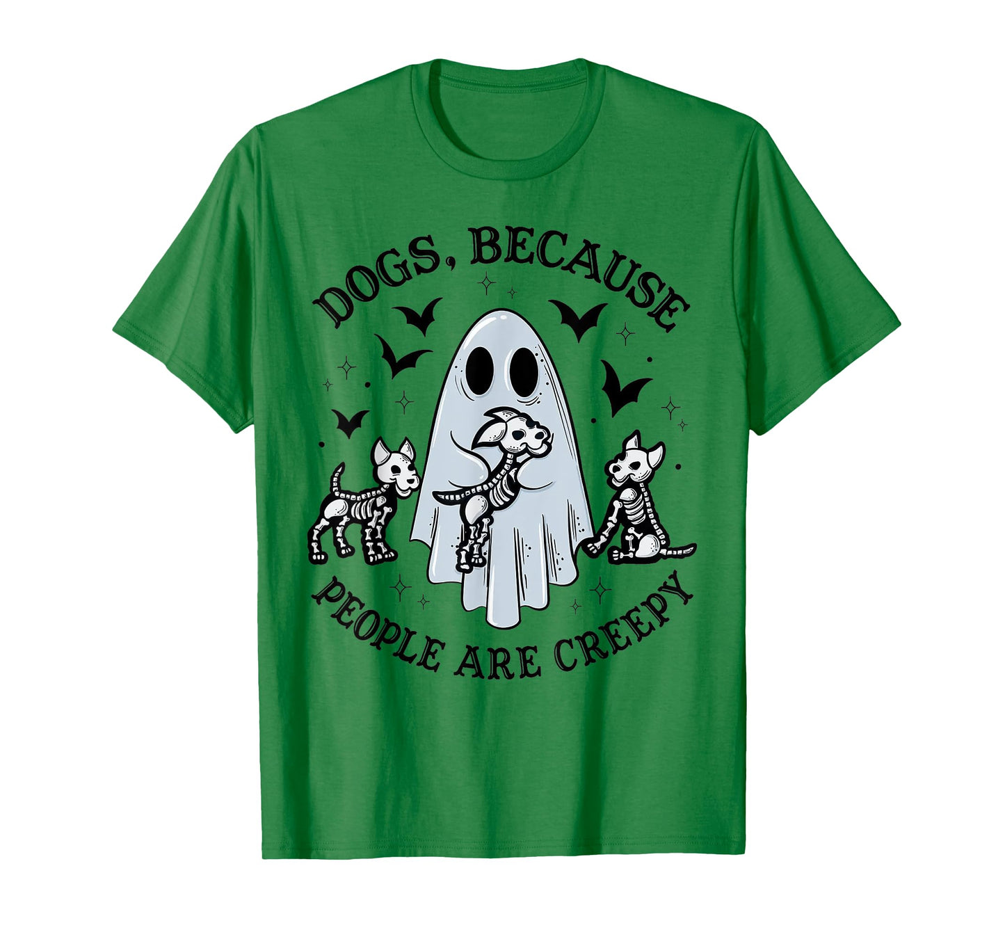 Dogs Because People Are Creepy Halloween Dog Grooming T-Shirt