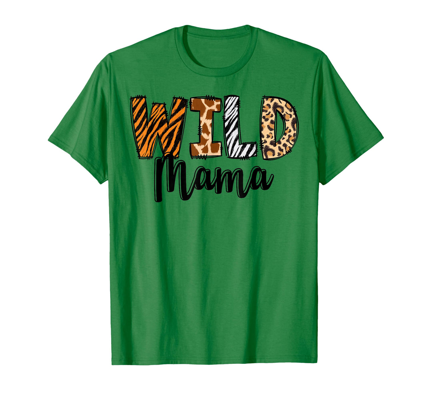 Wild Mama Zoo Born Two Be Wild B-day Safari Jungle Animal T-Shirt