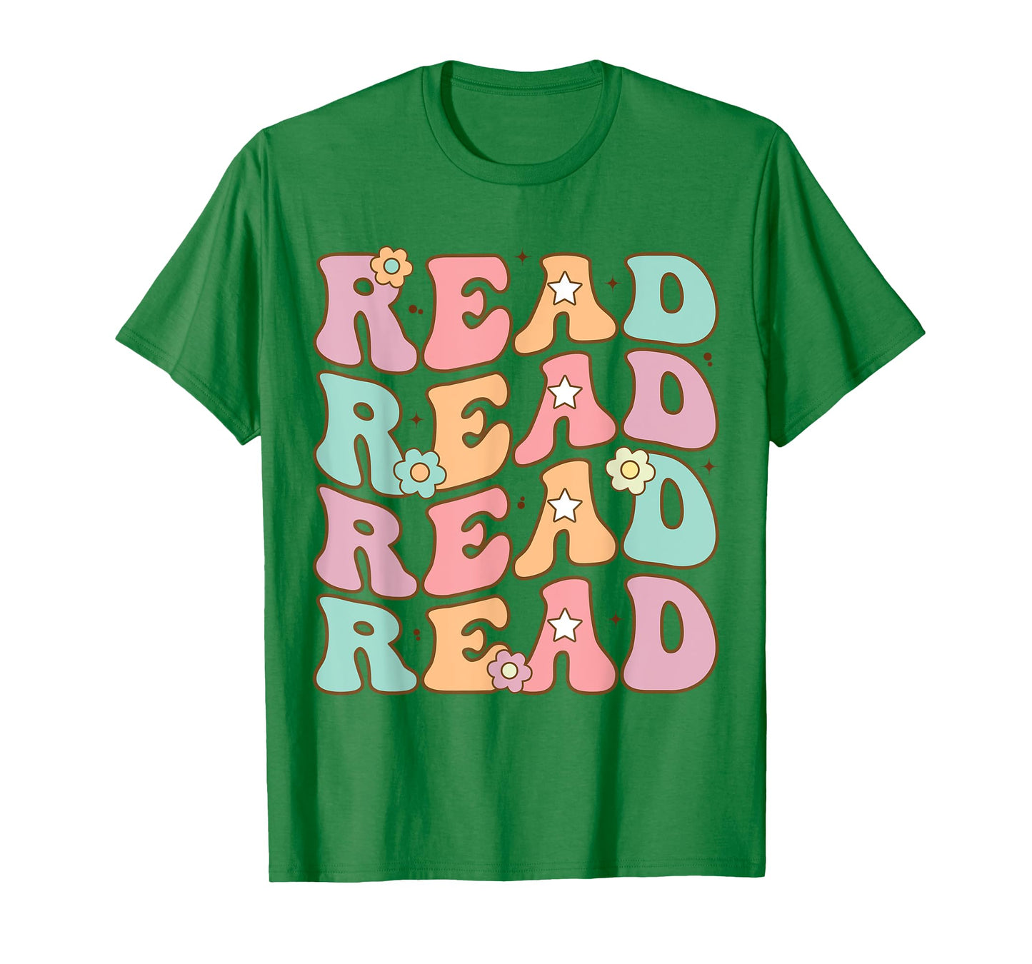 Read School Librarian Life Teacher Reading Groovy Read T-Shirt