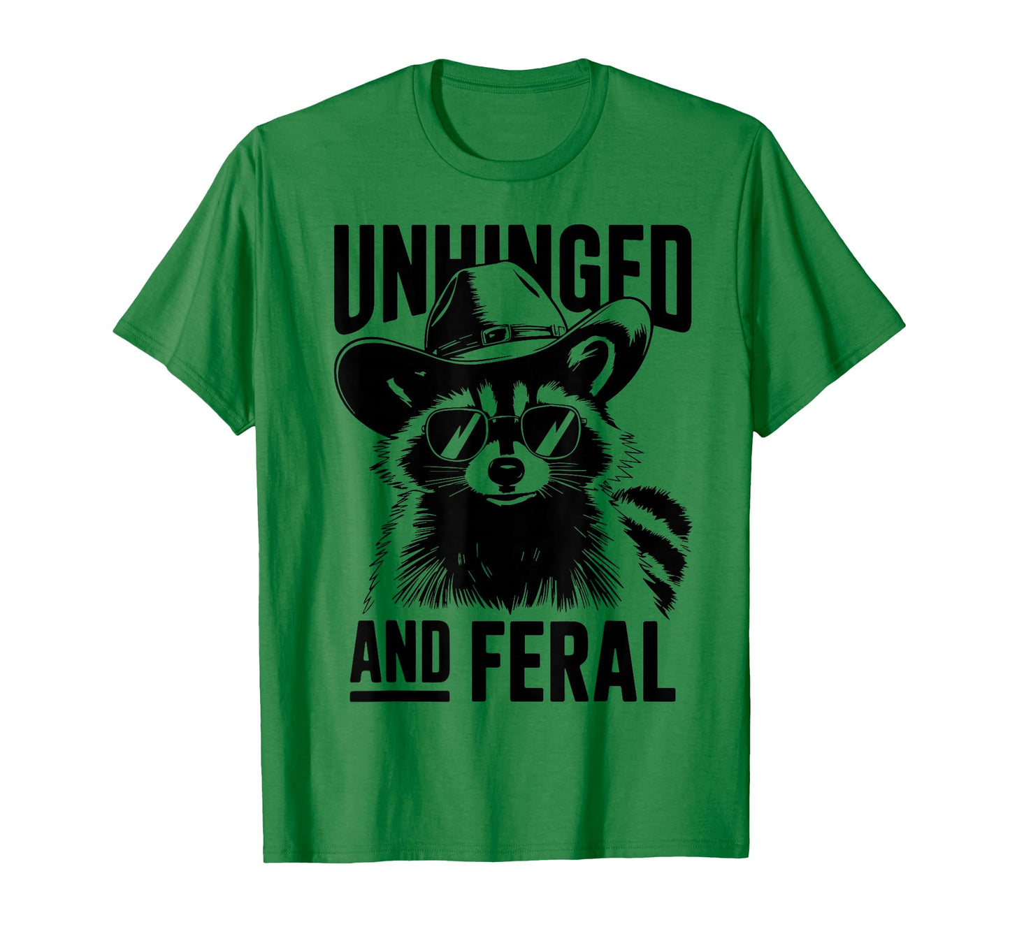 Raccoon Unhinged And Feral Funny Raccoon Cowboy T-Shirt