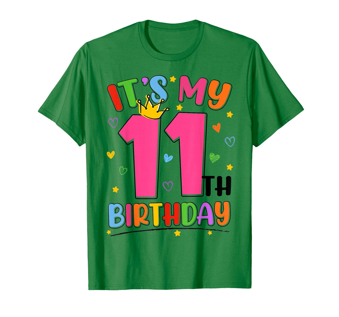 It's My 11th Birthday Party Teens Girls 11 Year Old Bday T-Shirt