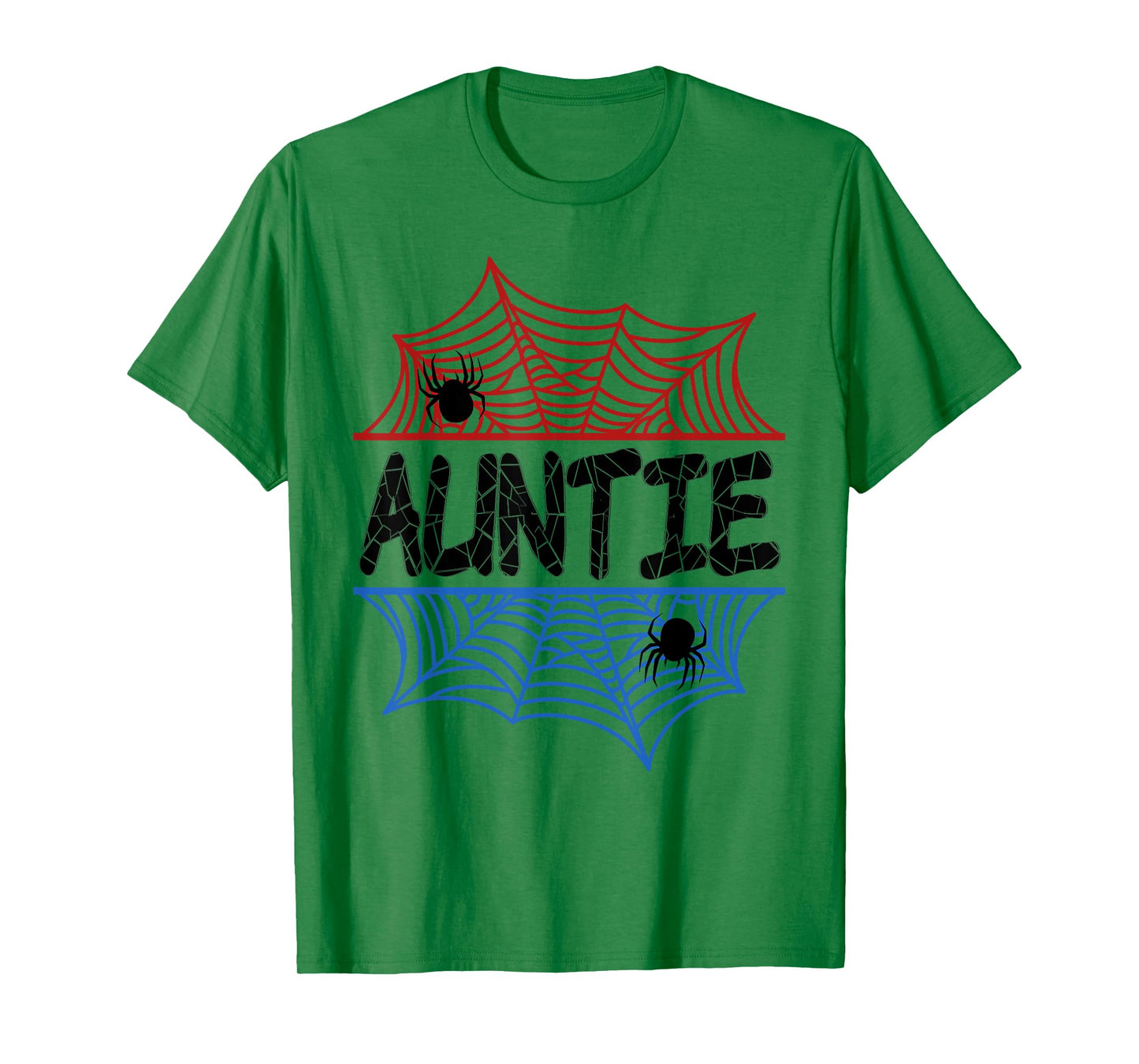 Auntie Of The Birthday Boy Spider Aunt Bday Party T-Shirt