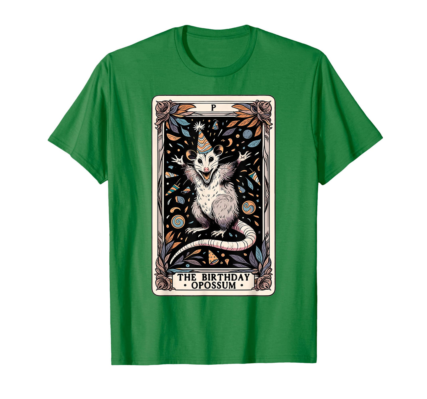 The Birthday Opossum Tarot Card Opossum T-Shirt
