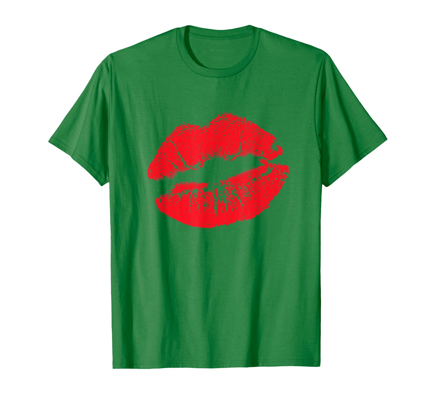 Big Lips Cool Casual Red Lipstick Funny Women Lip Kiss T-Shirt
