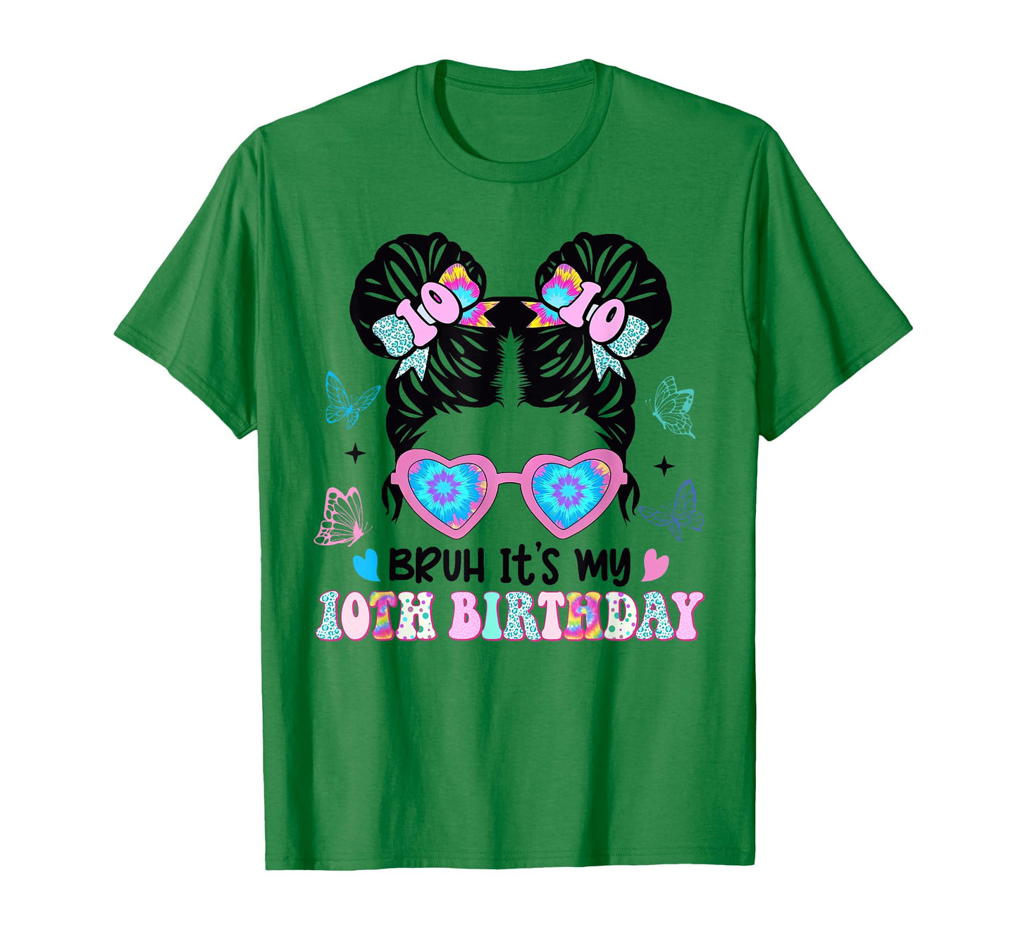 Bruh It's My 10th Birthday Retro 10 Year Old Birthday T-Shirt