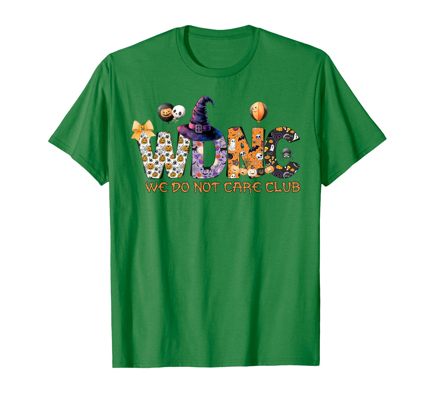 Retro Halloween WDNC We Do Not Care Club - WDNC T-Shirt