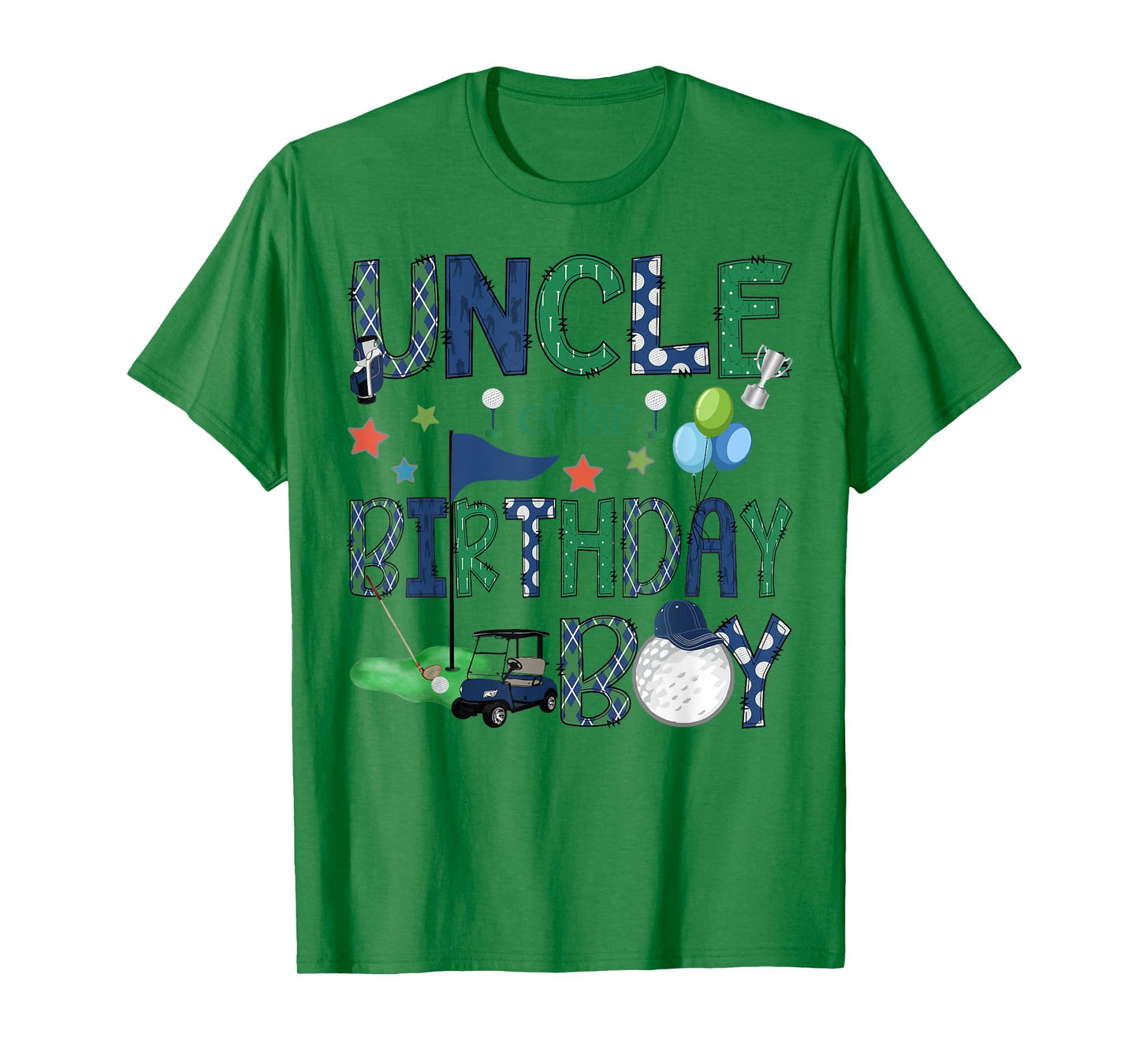 Uncle Of The Birthday Boy Hole In One Golf Lover T-Shirt