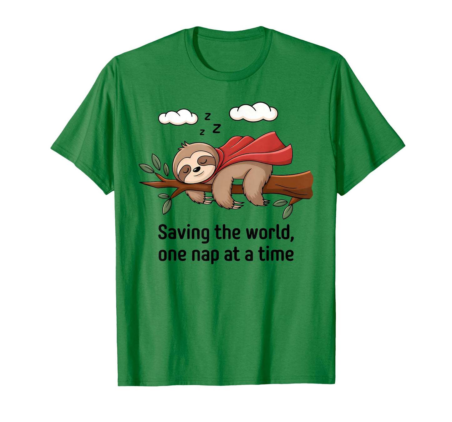 Funny Sloth Superhero Super Sloth Hero Lazy Sloth Nap T-Shirt